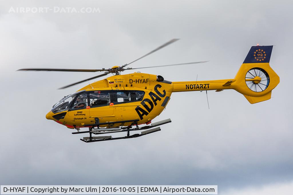 D-HYAF, Airbus Helicopters EC-145T-2 (BK-117D-2) C/N 20043, Overflight runway 25