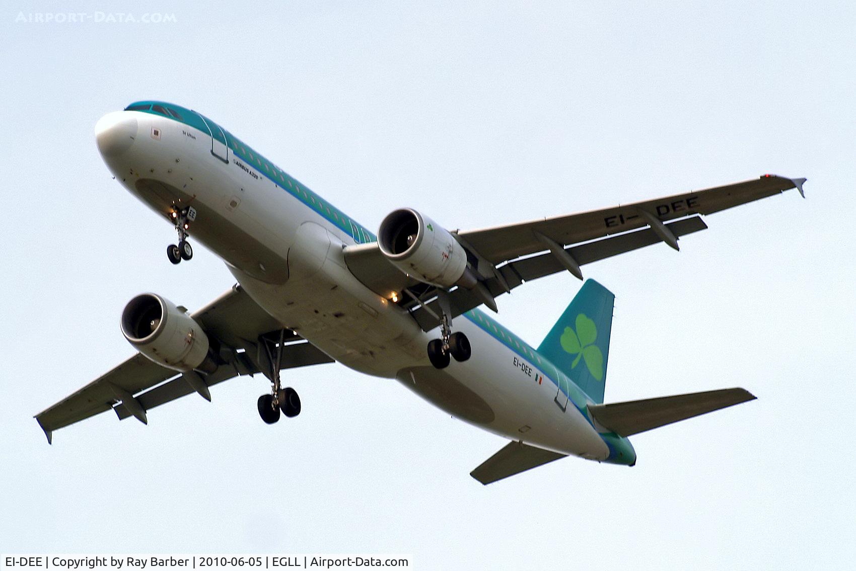 EI-DEE, 2004 Airbus A320-214 C/N 2250, Airbus A320-214 [2250] (Aer Lingus) Home~G 05/06/2010. On approach 27R.