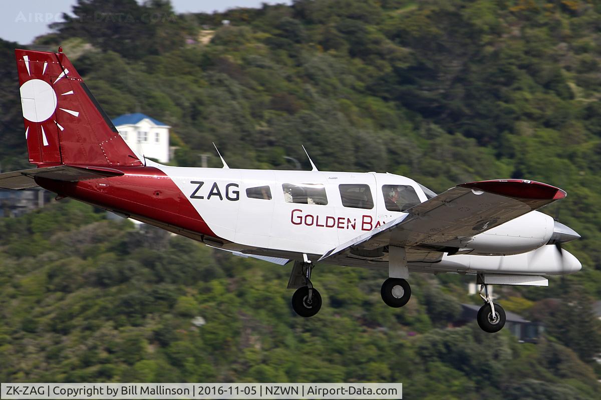 ZK-ZAG, Piper PA-34-220T Seneca C/N 34-8333002, Golden Bay  =  North West Nelson