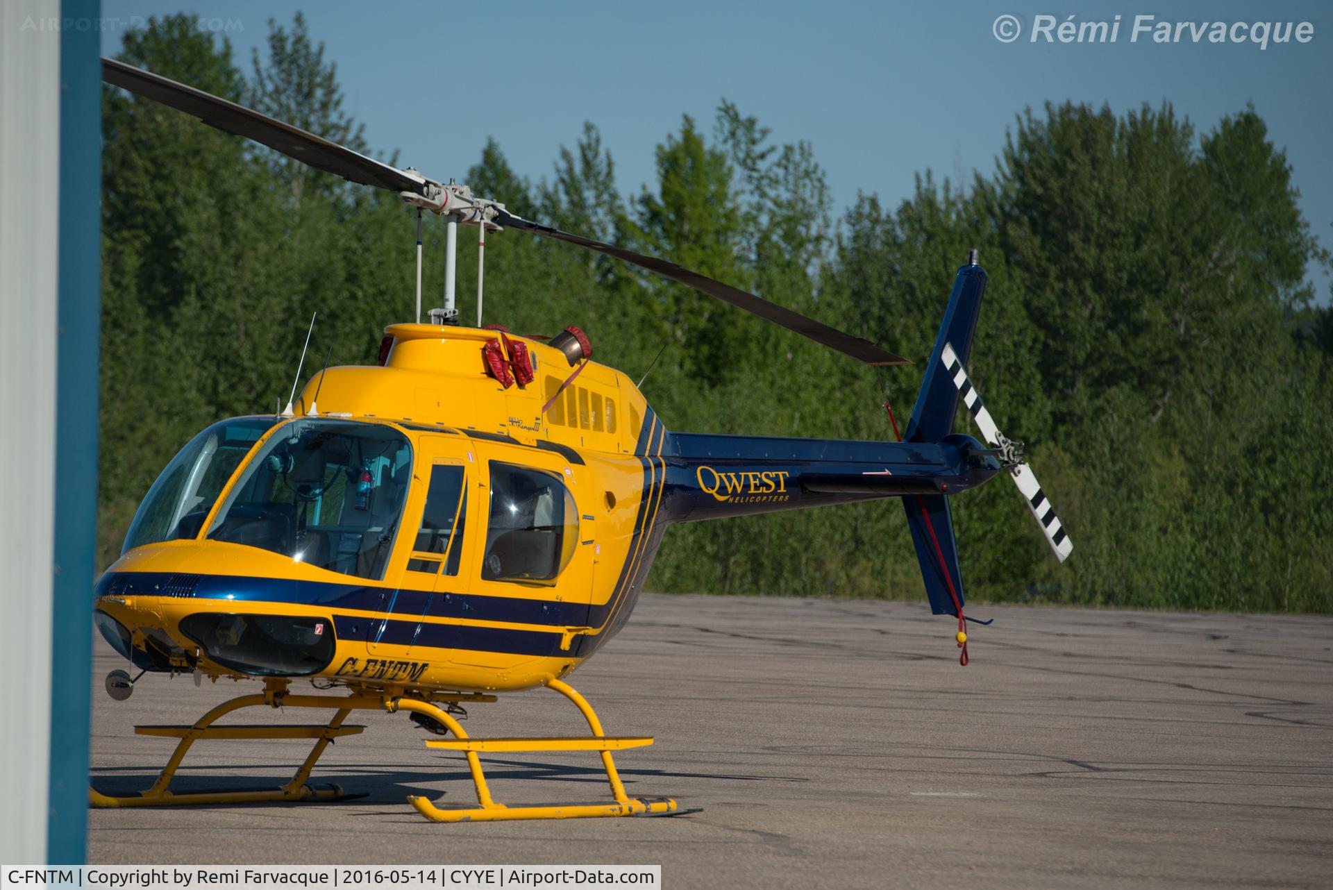 C-FNTM, 1979 Bell 206B JetRanger III C/N 2714, Parked outside Qwest Helicopters hangar