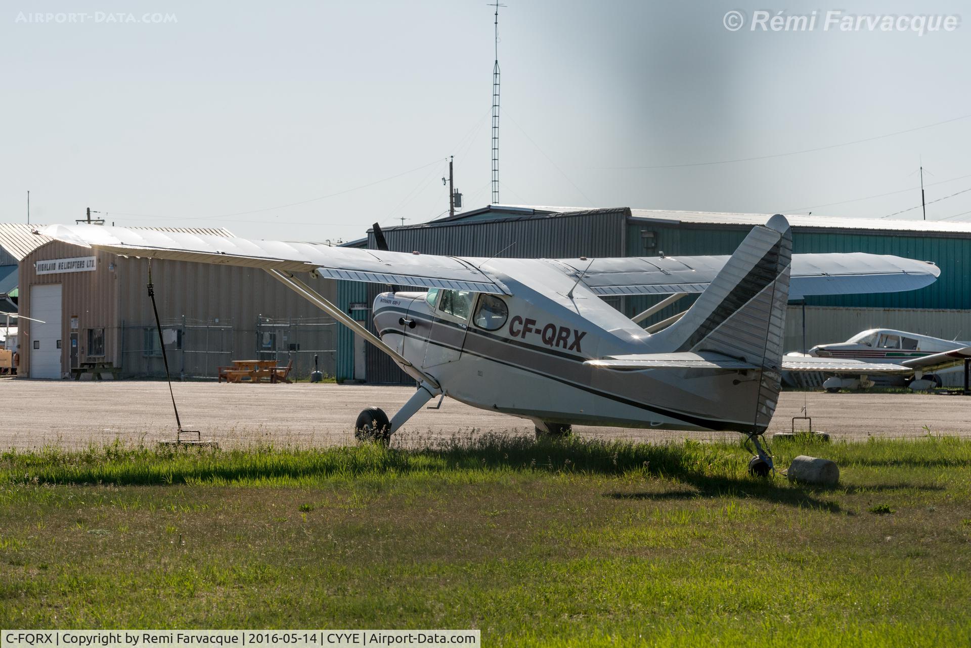 C-FQRX, 1948 Stinson 108-3 Voyager C/N 108 4619, Parked in private hangar area.