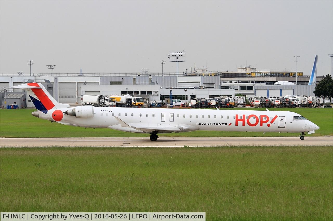 F-HMLC, 2010 Bombardier CRJ-1000EL NG (CL-600-2E25) C/N 19006, Bombardier CRJ-1000EL NG, take off run rwy 08, Paris-Orly airport (LFPO-ORY)