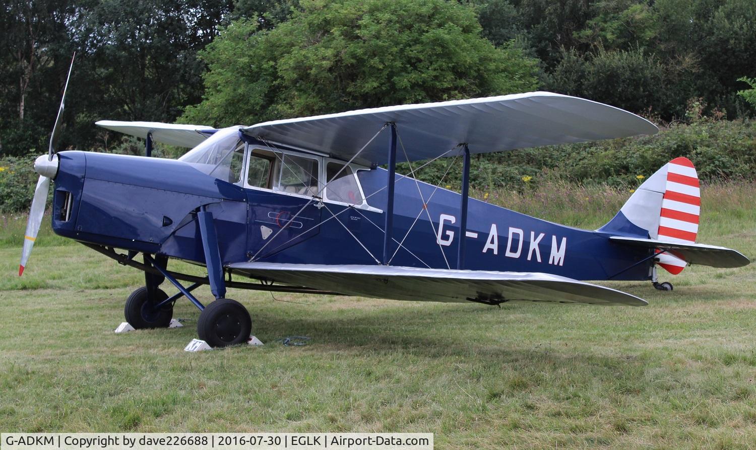 G-ADKM, 1935 De Havilland DH.87B Hornet Moth C/N 8037, G ADKM at the Blackbushe Air Day