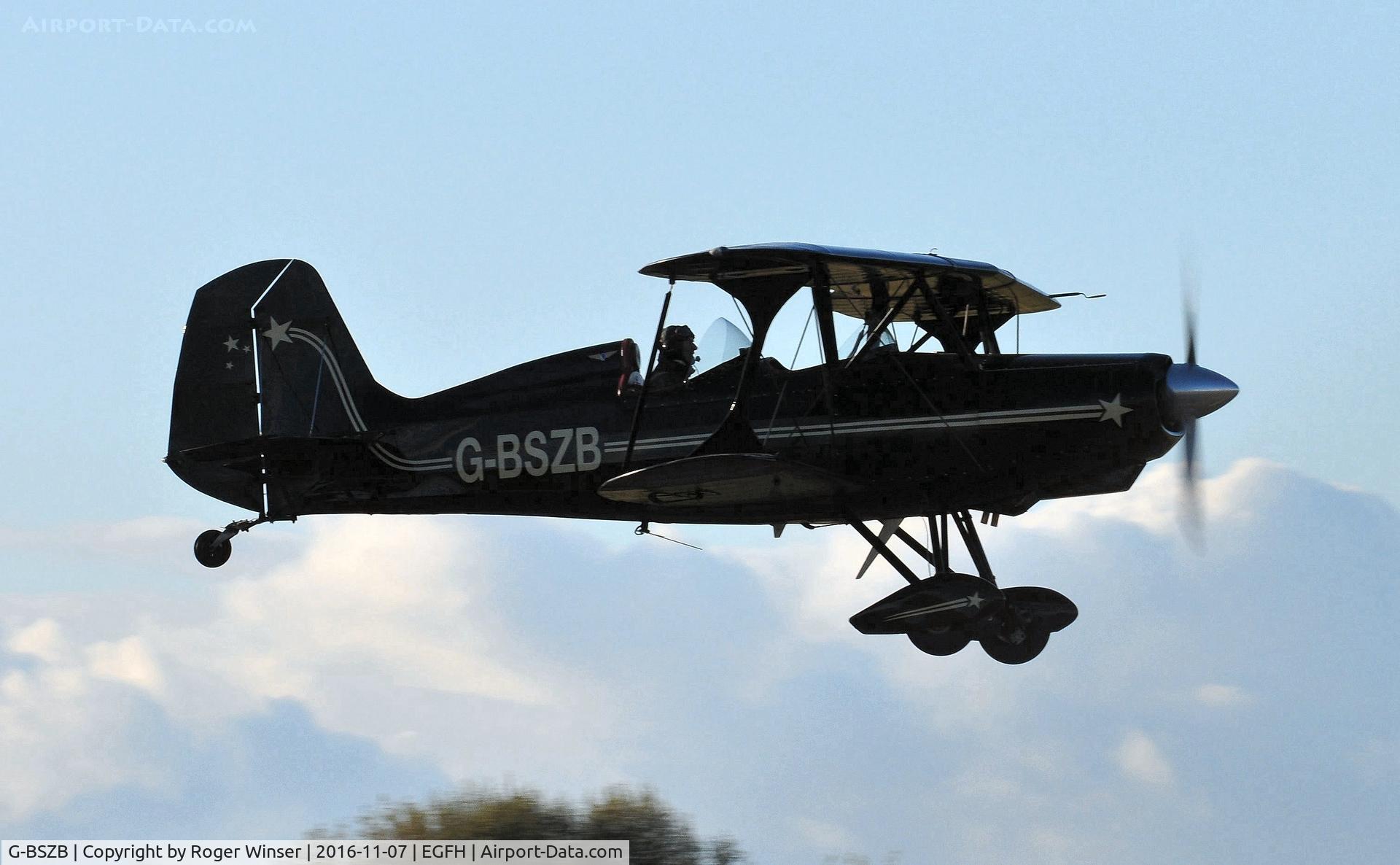 G-BSZB, 1981 Stolp SA-300 Starduster Too C/N 545, Resident Starduster Too departing Runway 04.