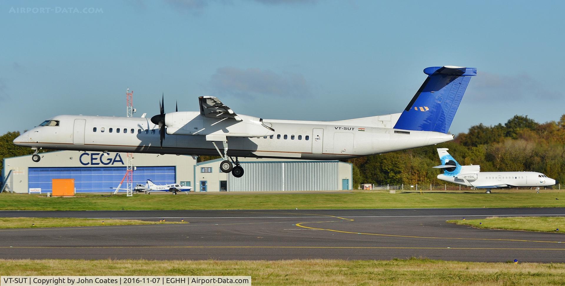 VT-SUT, 2010 Bombardier DHC-8-402 Dash 8 C/N 4356, Fuel stop during delivery flight