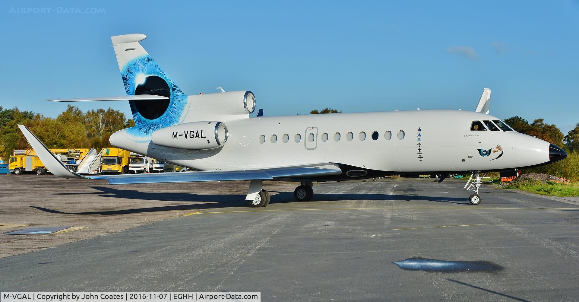 M-VGAL, 2008 Dassault Falcon 900EX EASy C/N 205, Departing from Thurston Avn