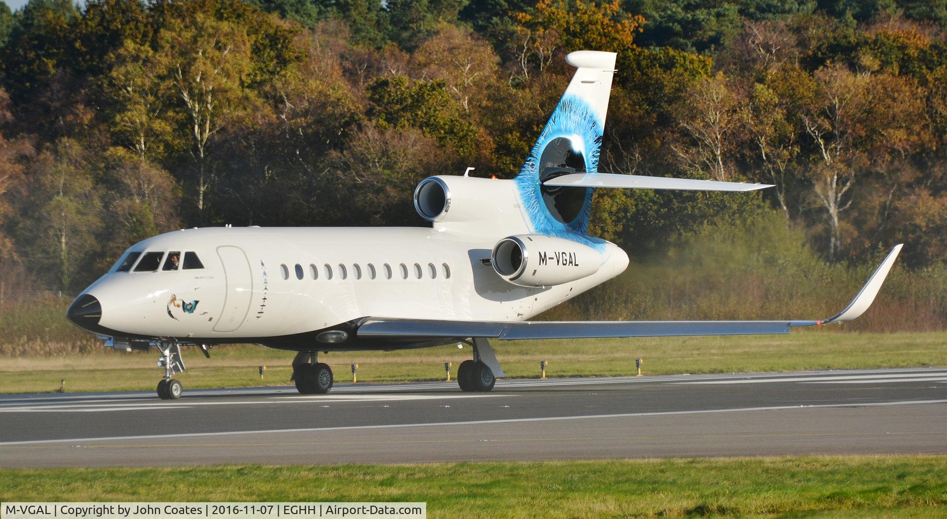 M-VGAL, 2008 Dassault Falcon 900EX EASy C/N 205, About to depart on 26