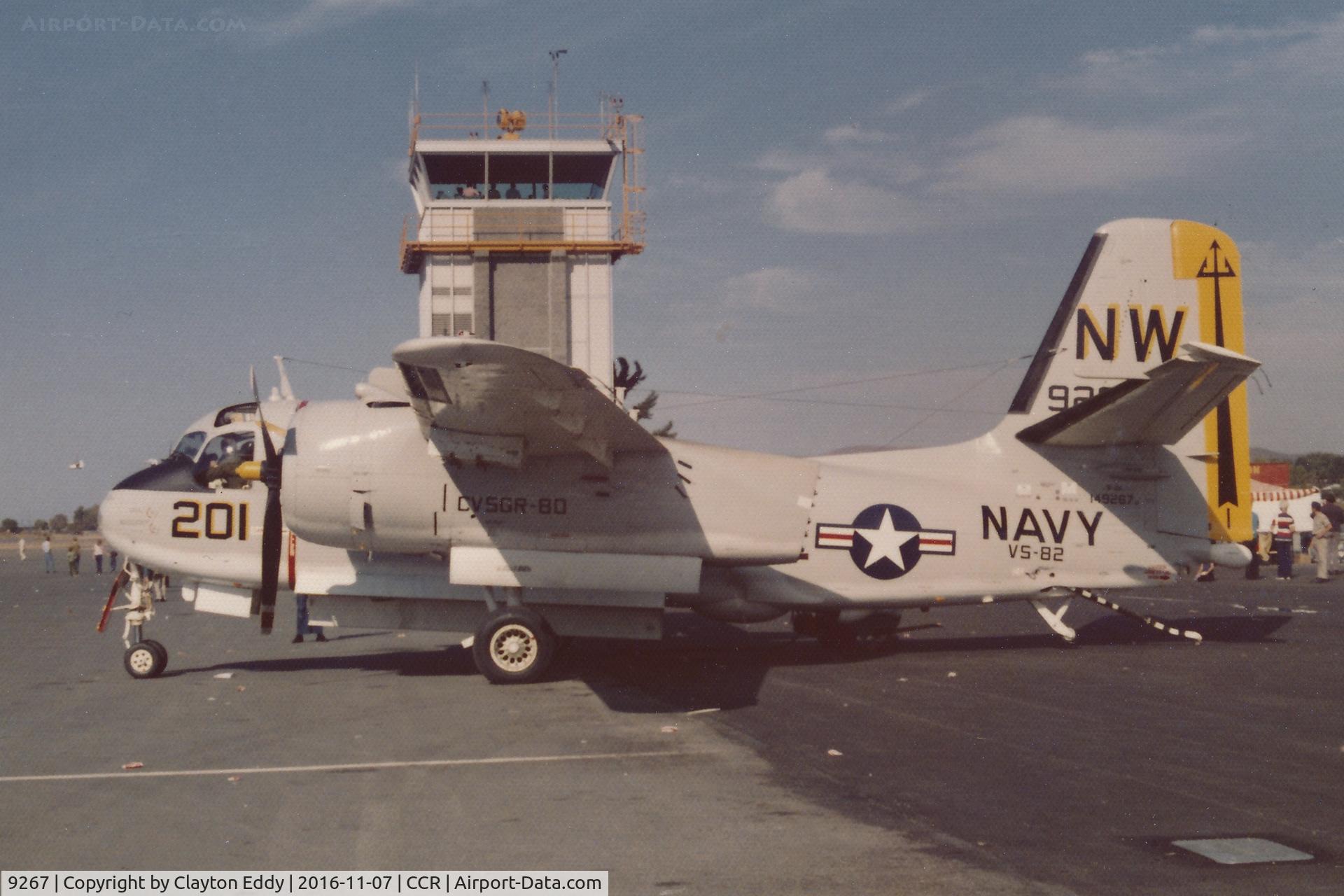 9267, Grumman S-2E Tracker C/N 111C, Concord Airport airshow in California, around 1975.