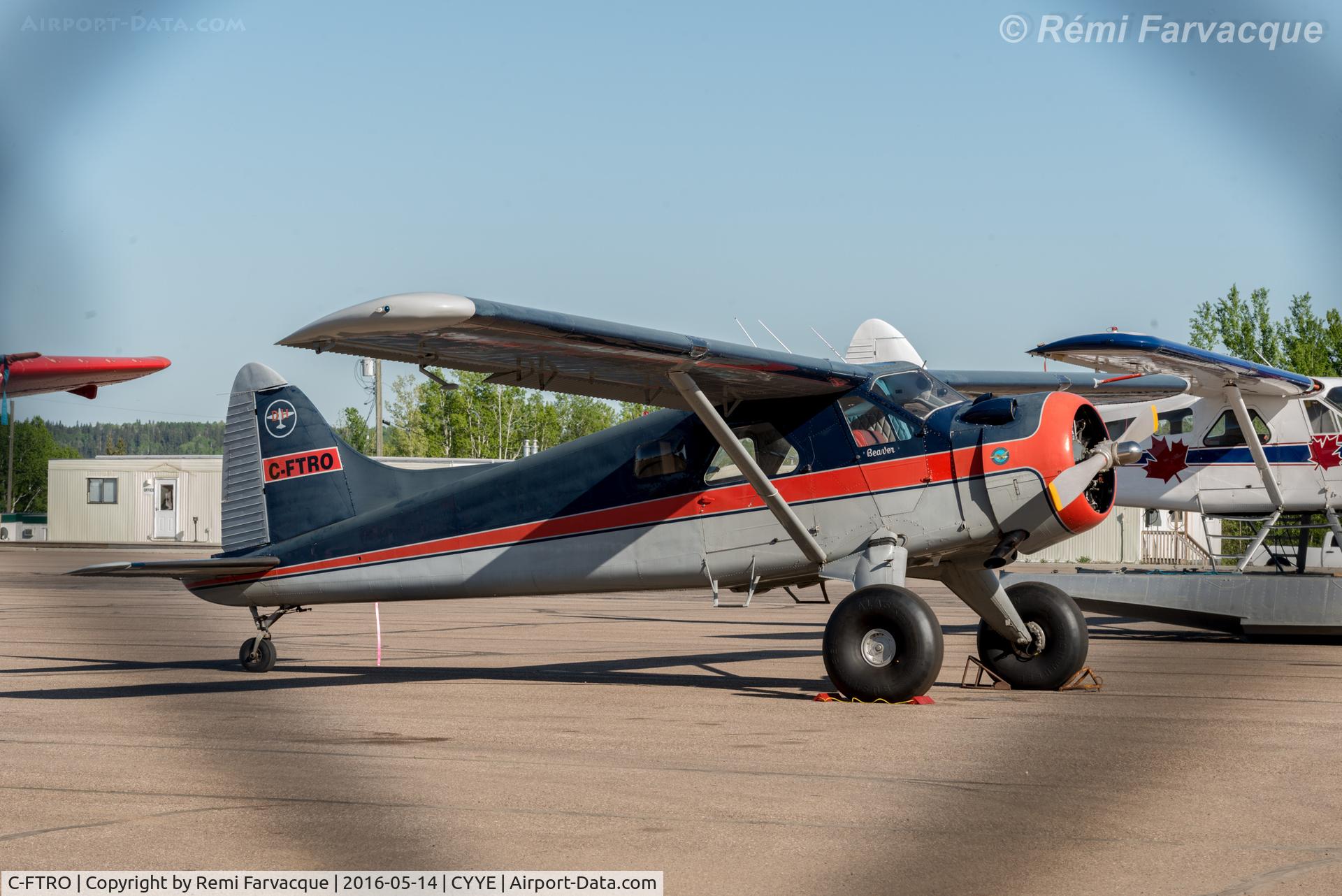 C-FTRO, 1951 De Havilland Canada U-6A Beaver C/N 283, Parked in east area of private hangars.