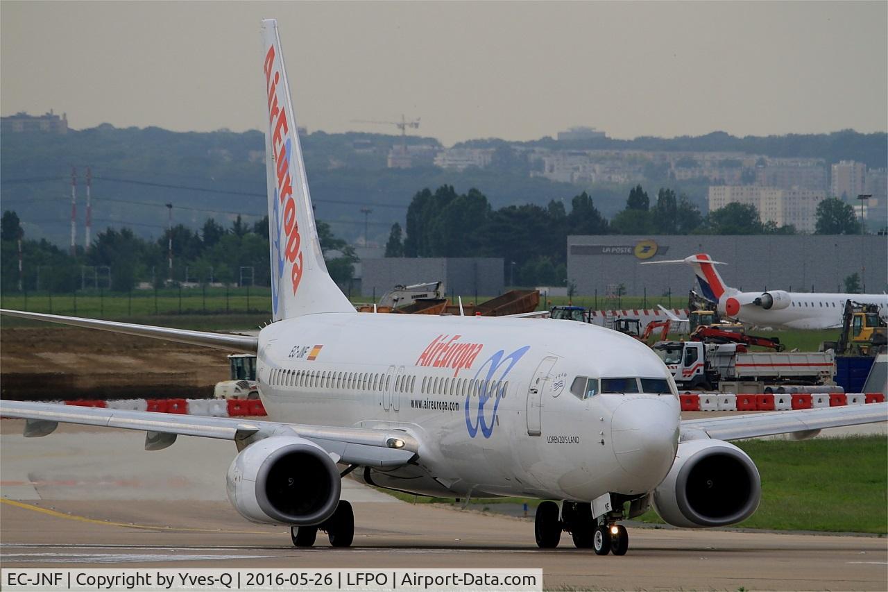 EC-JNF, 2006 Boeing 737-85P C/N 33977, Boeing 737-85P, Lining up rwy 08, Paris-Orly airport (LFPO-ORY)