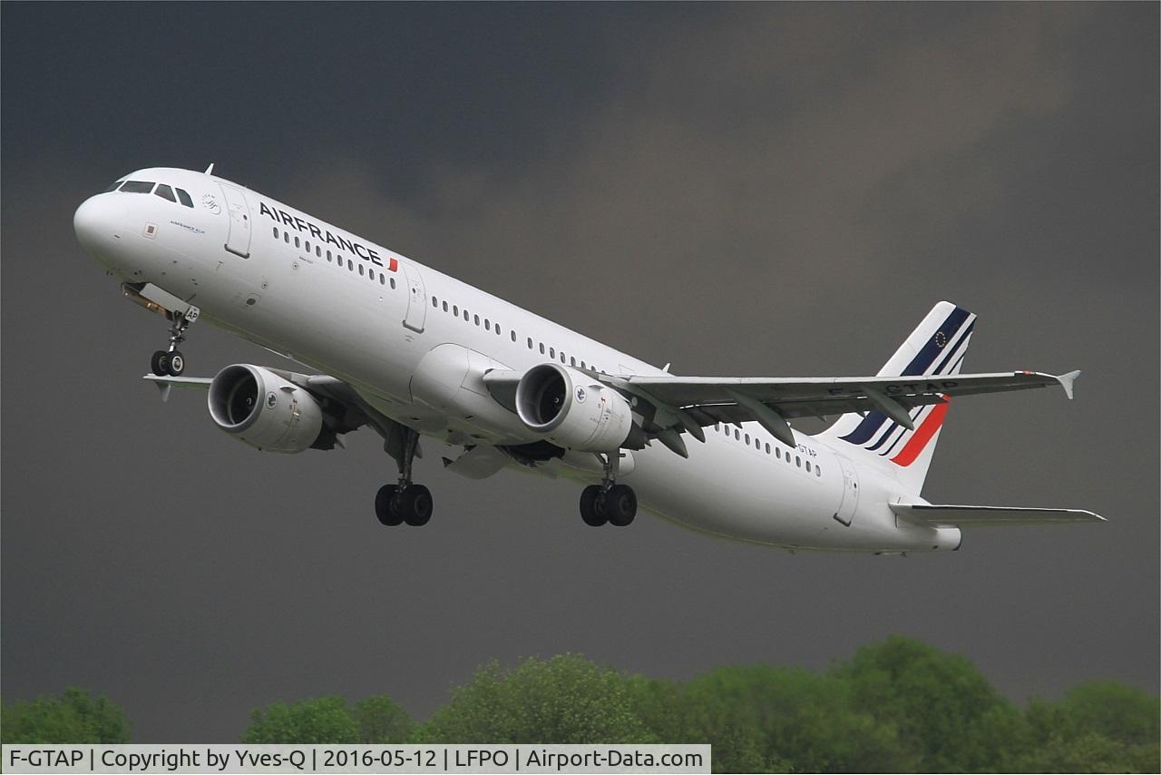 F-GTAP, 2008 Airbus A321-211 C/N 3372, Airbus A321-211, Take off rwy 24, Paris Orly Airport (LFPO-ORY)