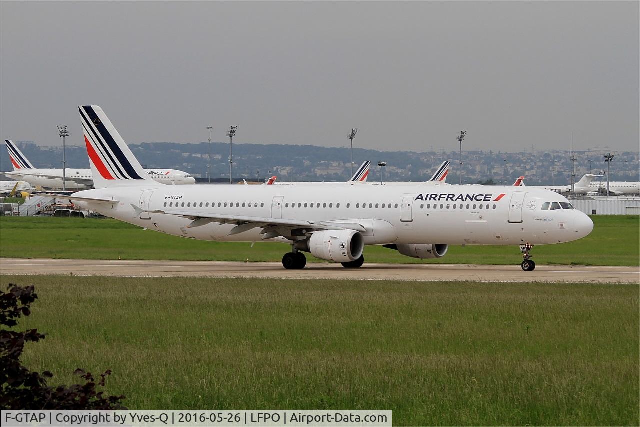 F-GTAP, 2008 Airbus A321-211 C/N 3372, Airbus A321-211, take off run rwy 08, Paris-Orly airport (LFPO-ORY)