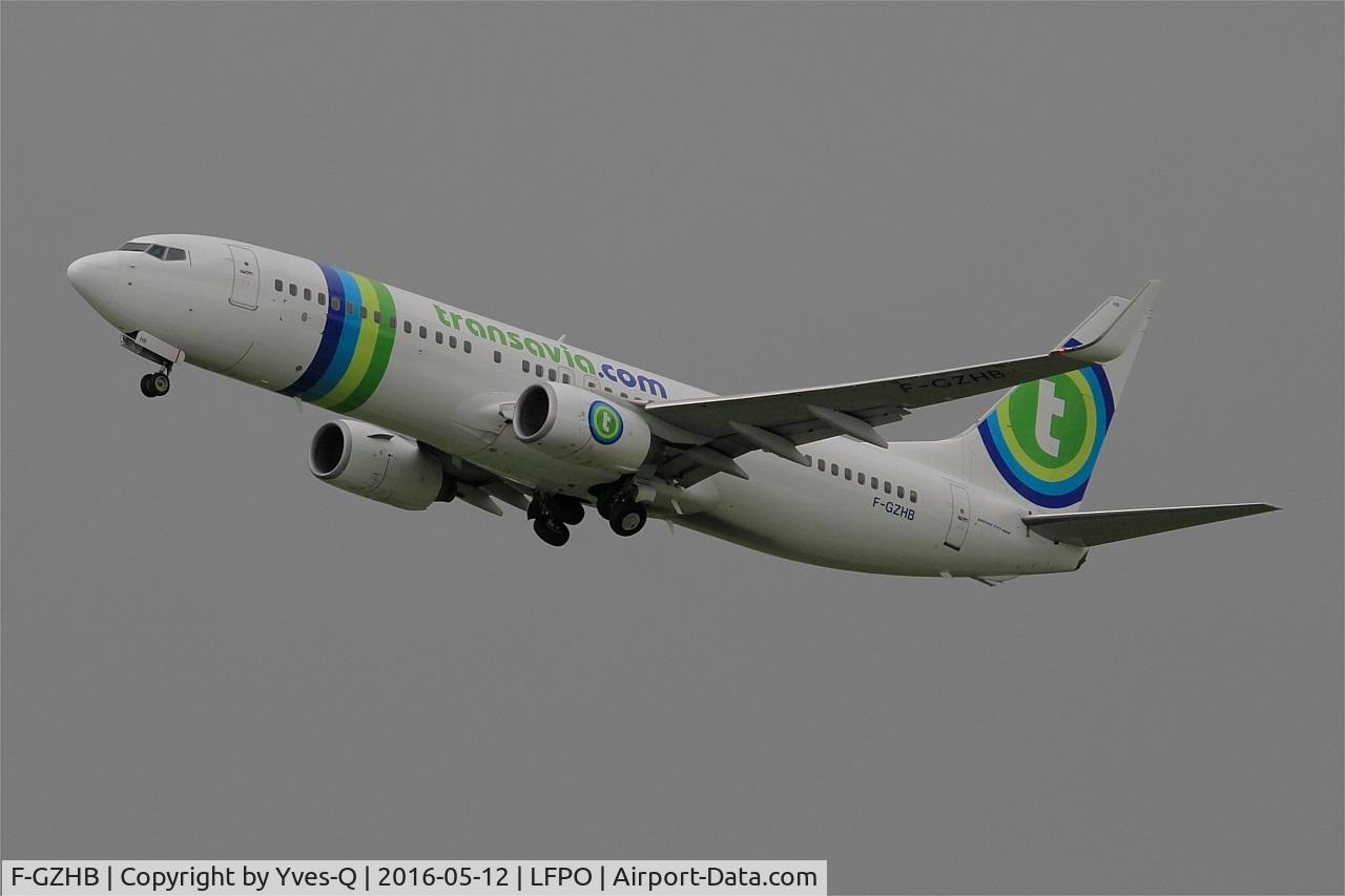 F-GZHB, 2007 Boeing 737-8GJ C/N 34902, Boeing 737-8GJ, Take off rwy 24, Paris Orly Airport (LFPO-ORY)