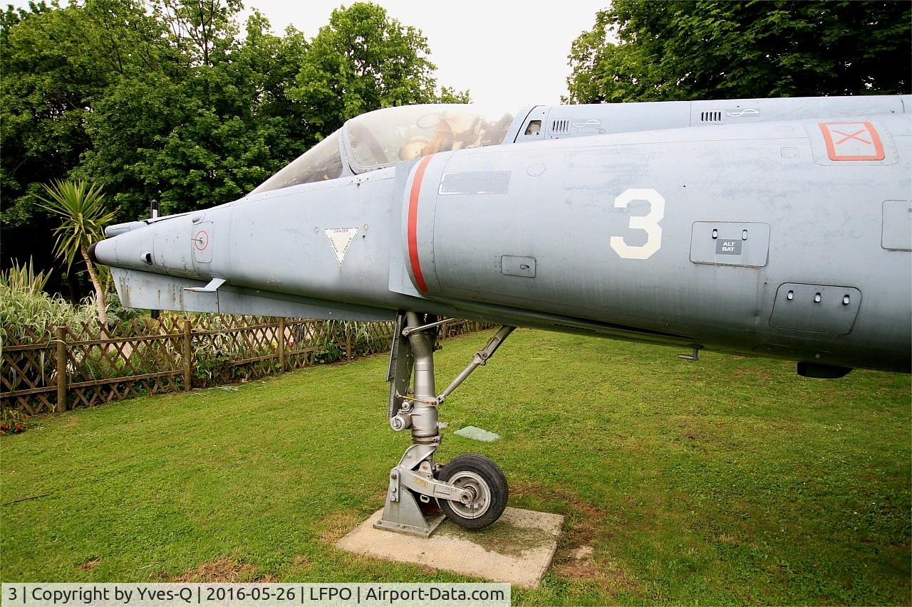 3, Dassault Etendard IV.M C/N 3, Dassault Etendard IV.M, Static Display at La Coulee Verte garden, Paray-Vieille Poste near Paris-Orly Airport