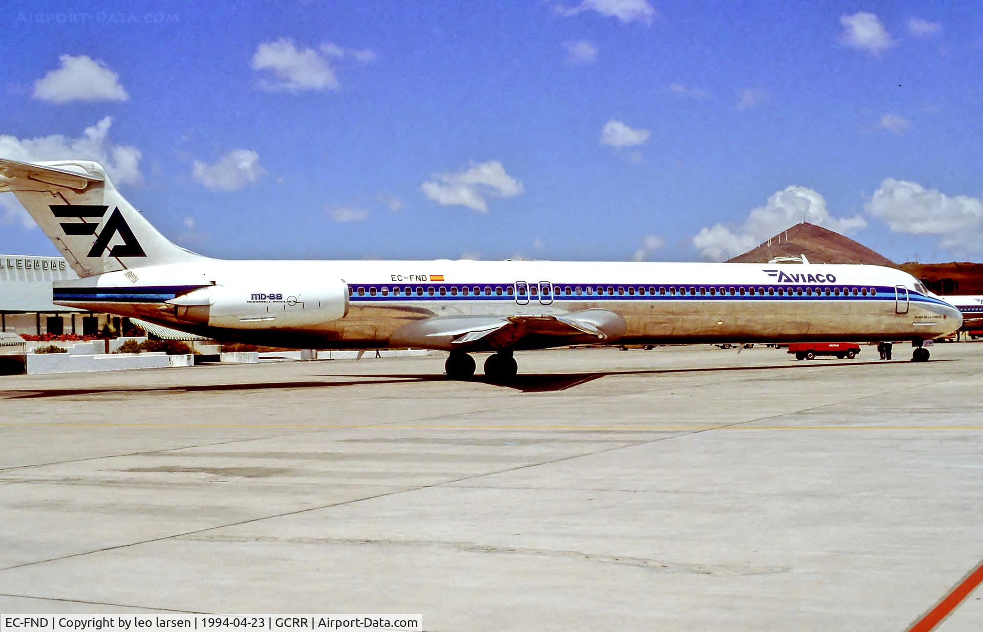 EC-FND, 1992 McDonnell Douglas MD-88 C/N 53305, Lanzarote 23.4.94