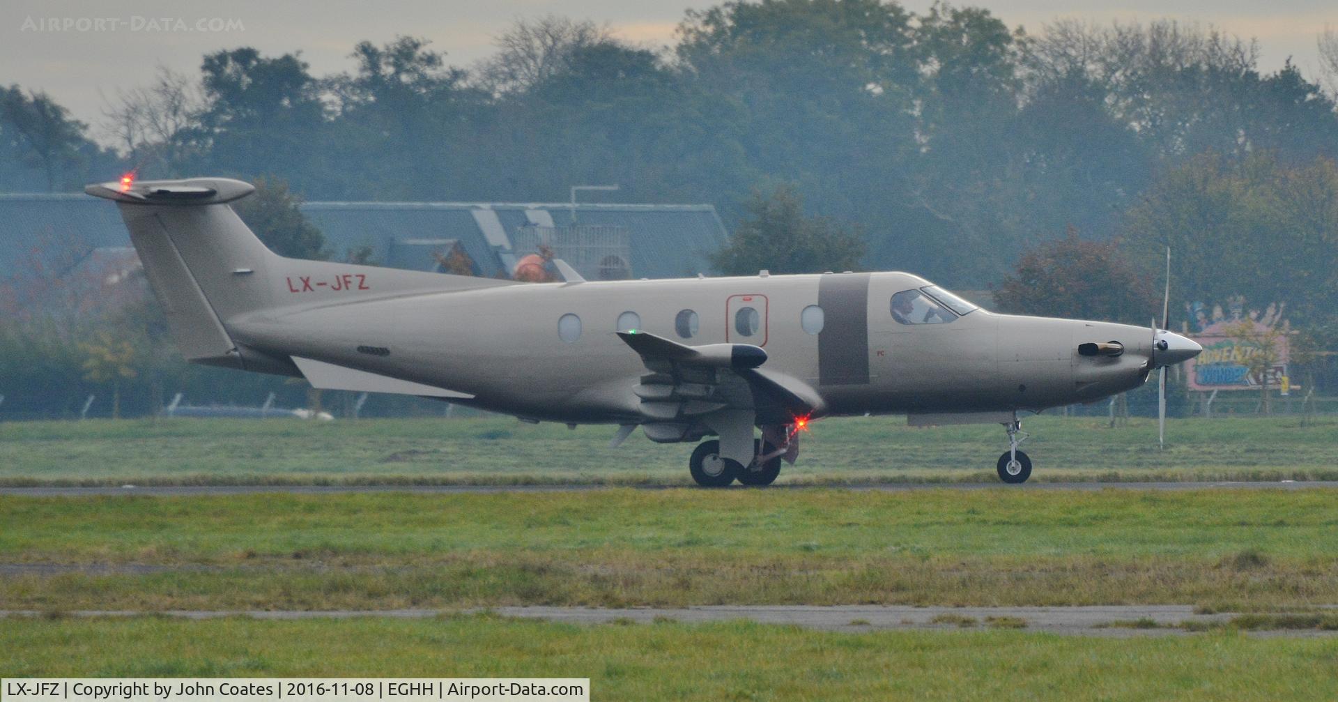 LX-JFZ, 2017 Pilatus PC-12/47E C/N 1572, Arriving on 26 for first visit