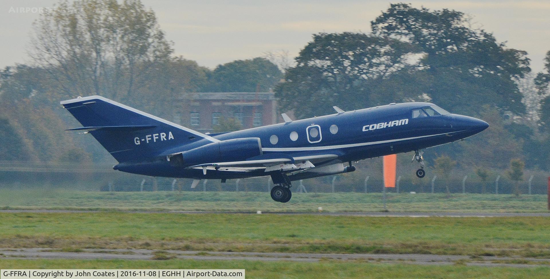 G-FFRA, 1968 Dassault Falcon (Mystere) 20DC C/N 132, Misty morning lift off 26X