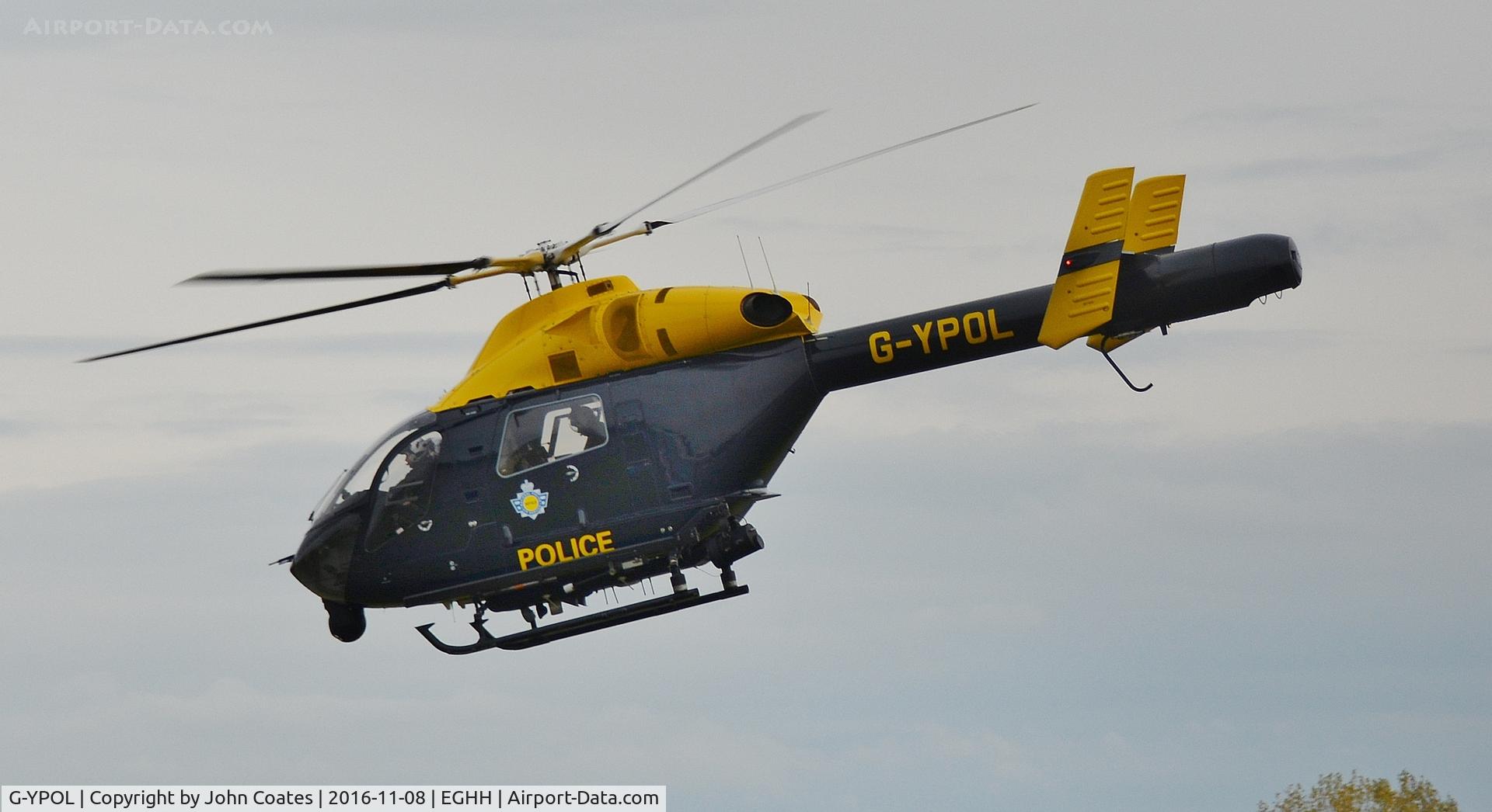 G-YPOL, 2000 McDonnell Douglas MD-900 Explorer C/N 900-00078, Based Police heli departing