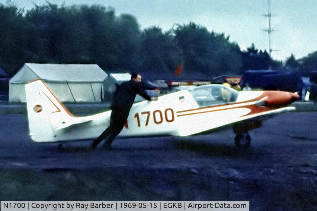 N1700, 1968 Sportavia-Putzer Fournier RF-4D C/N 4064, N1700   Sportavia-Putzer RF-4D [4115] Biggin Hill~G 15/05/1969. From a slide not the best of images.