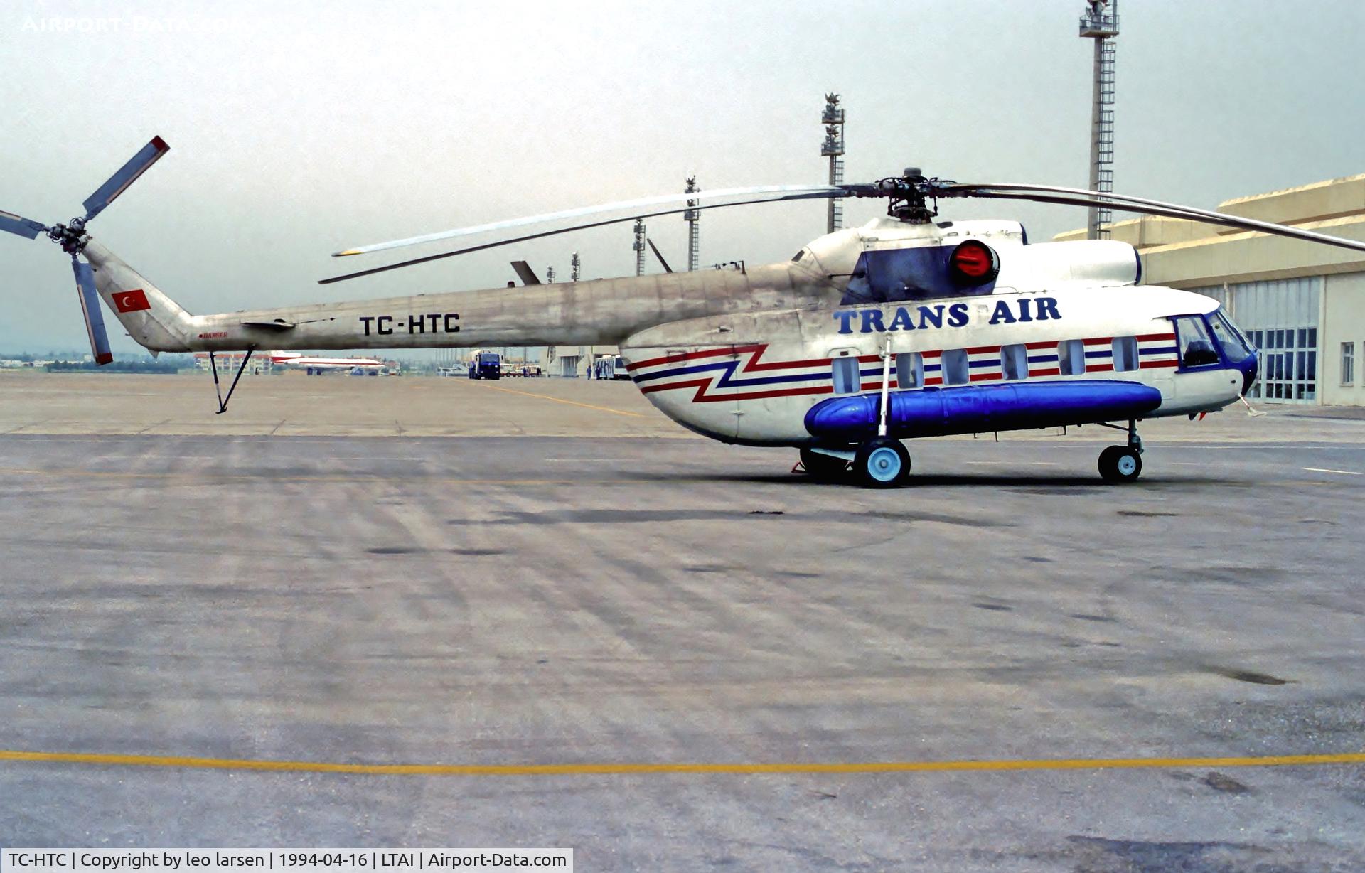 TC-HTC, 1975 Mil Mi-8PS C/N 5960, AYT Antalya 16.4.94