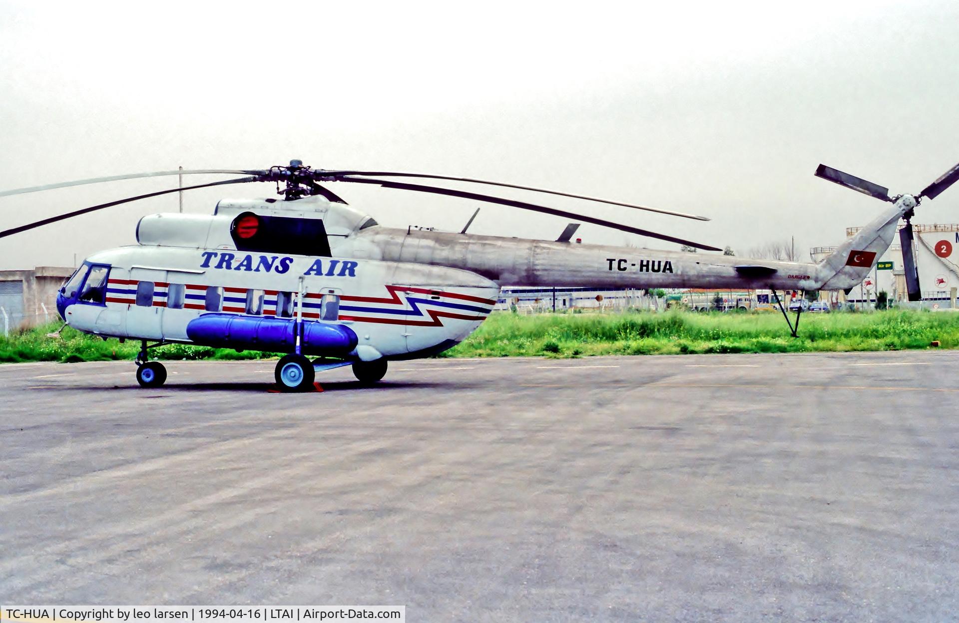 TC-HUA, 1981 Mil Mi-8PS C/N 8169, AYT Antalya 16.4.94