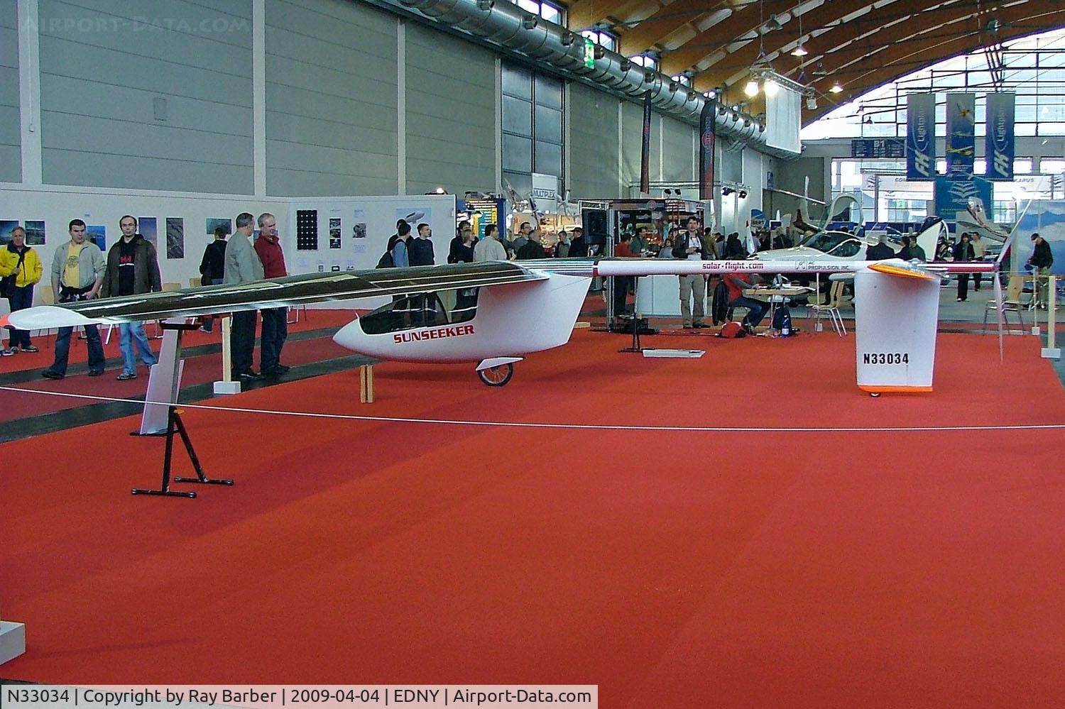 N33034, Raymond Eric Scott MY OWN DESIGN C/N 1, Raymond Solarflight Sunseeker II [1] Friedrichshafen~D 04/04/2009
