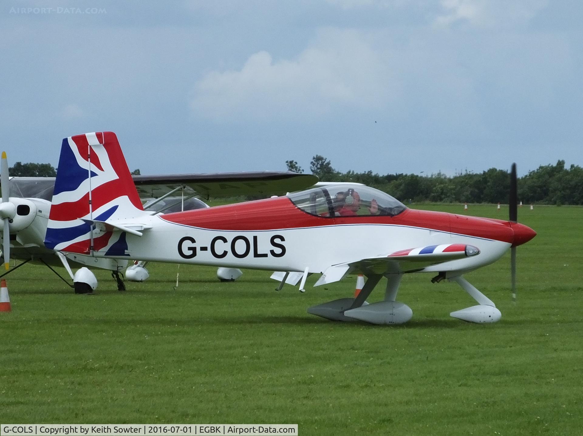 G-COLS, 2004 Vans RV-7A C/N PFA 323-14312, visiting aircraft