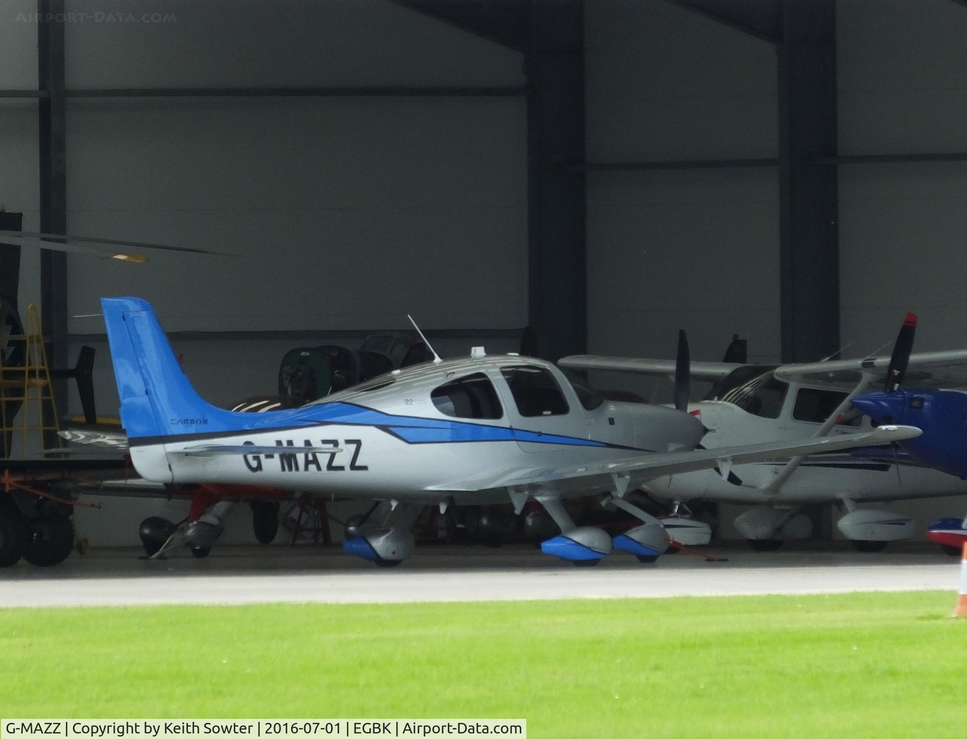 G-MAZZ, 2014 Cirrus SR22 C/N 4135, hangared