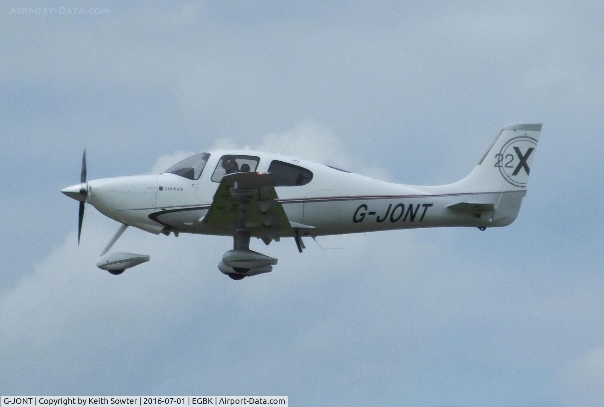 G-JONT, 2010 Cirrus SR22 G3-X C/N 3599, visiting aircraft