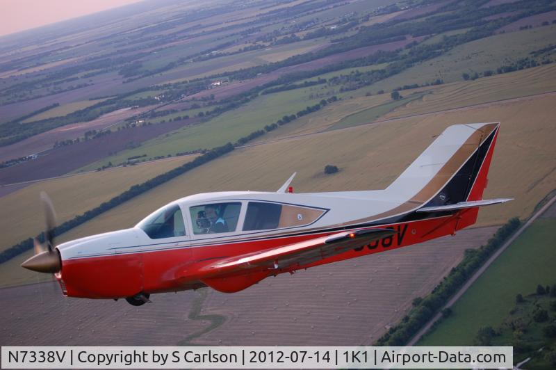 N7338V, 1969 Bellanca 17-30 C/N 30230, Viking N7338V Over Kansas