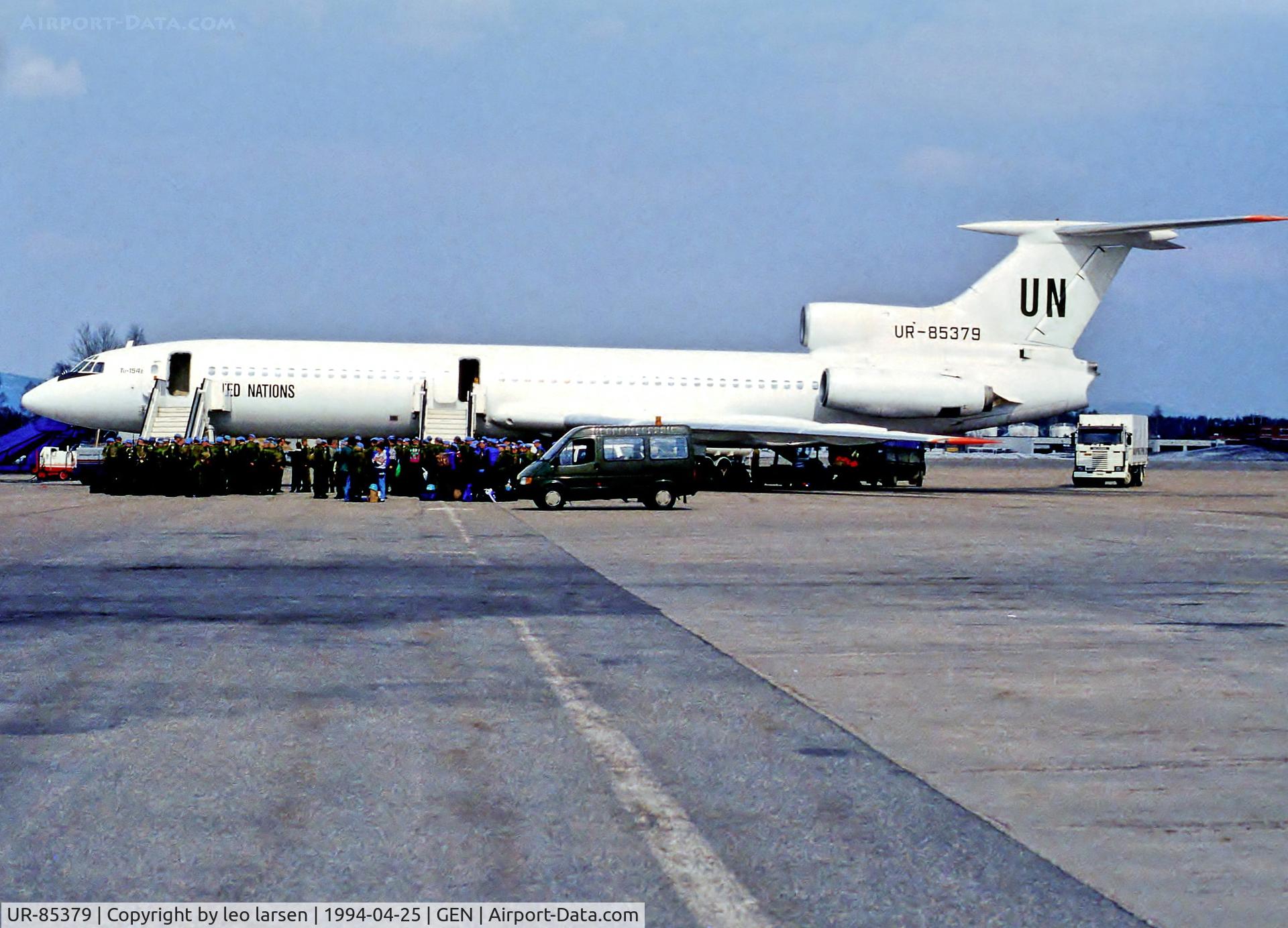 UR-85379, 1979 Tupolev Tu-154B-2 C/N 79A379, Oslo Gardermoen 25.4.94