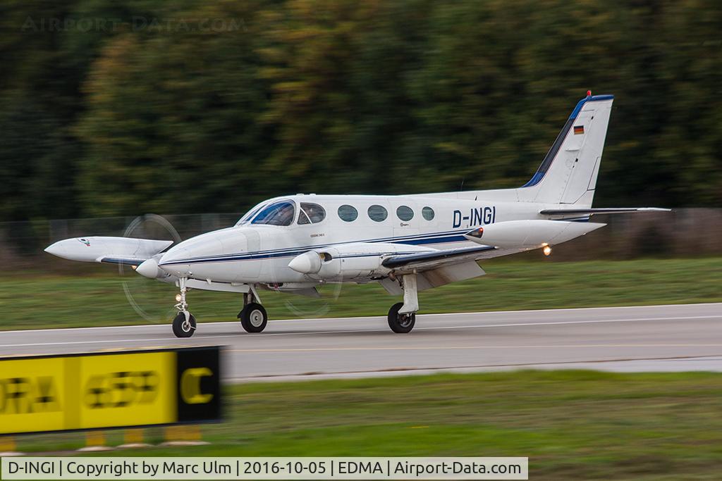 D-INGI, Cessna 340A C/N 340A0037, Arriving on runway 25