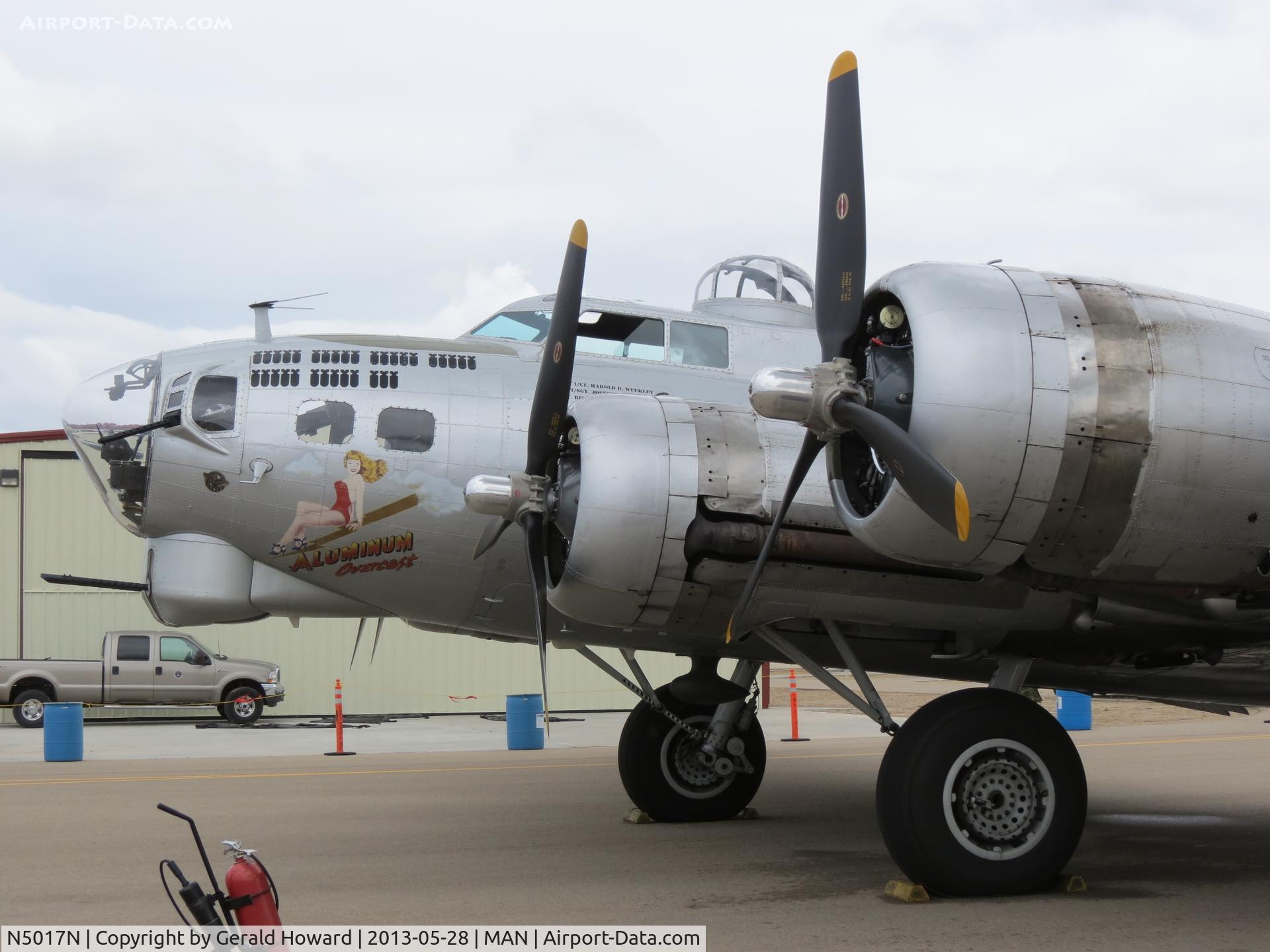 N5017N, 1944 Lockheed/Vega (Boeing) B-17G-105-VE Flying Fortress C/N 8649, Parked at MAN.