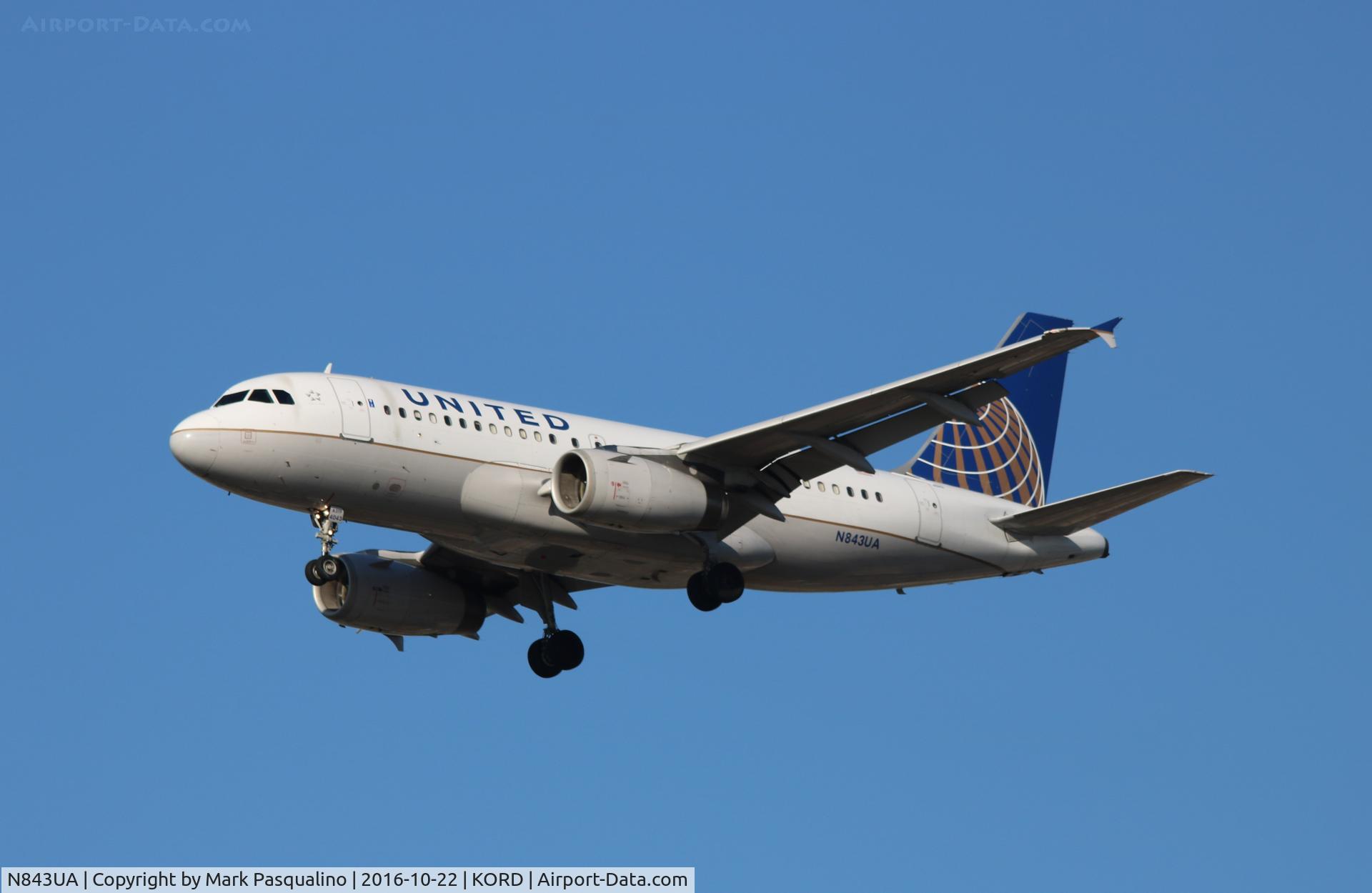 N843UA, 2001 Airbus A319-131 C/N 1573, Airbus A319