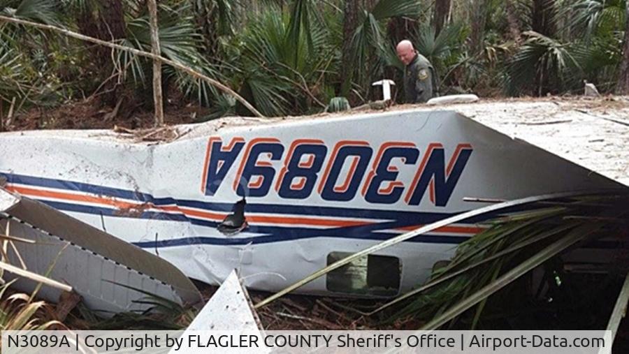 N3089A, 1969 Beech 36 Bonanza C/N E-182, FLAGLER COUNTY, Fla. - Two men were injured when a small plane crashed Wednesday afternoon in woods just outside the Flagler County community of Plantation Bay, according to the Sheriff's Office.