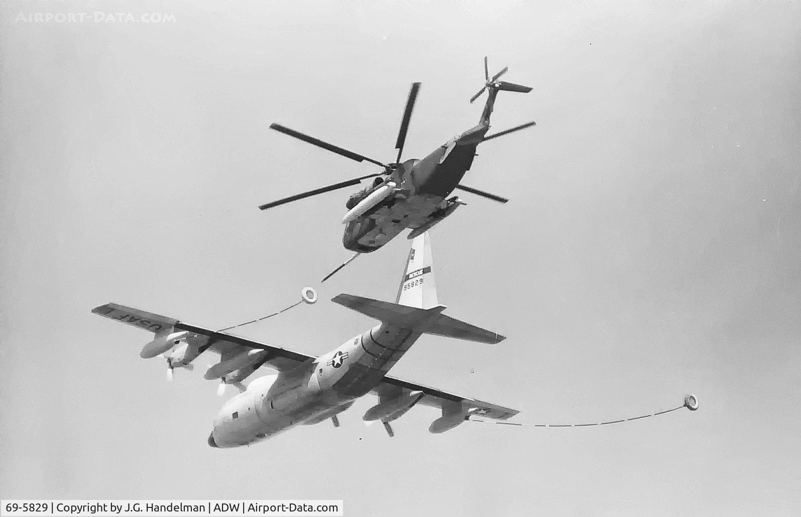 69-5829, 1969 Lockheed HC-130N Hercules C/N 69-5829, Herc with HH-53