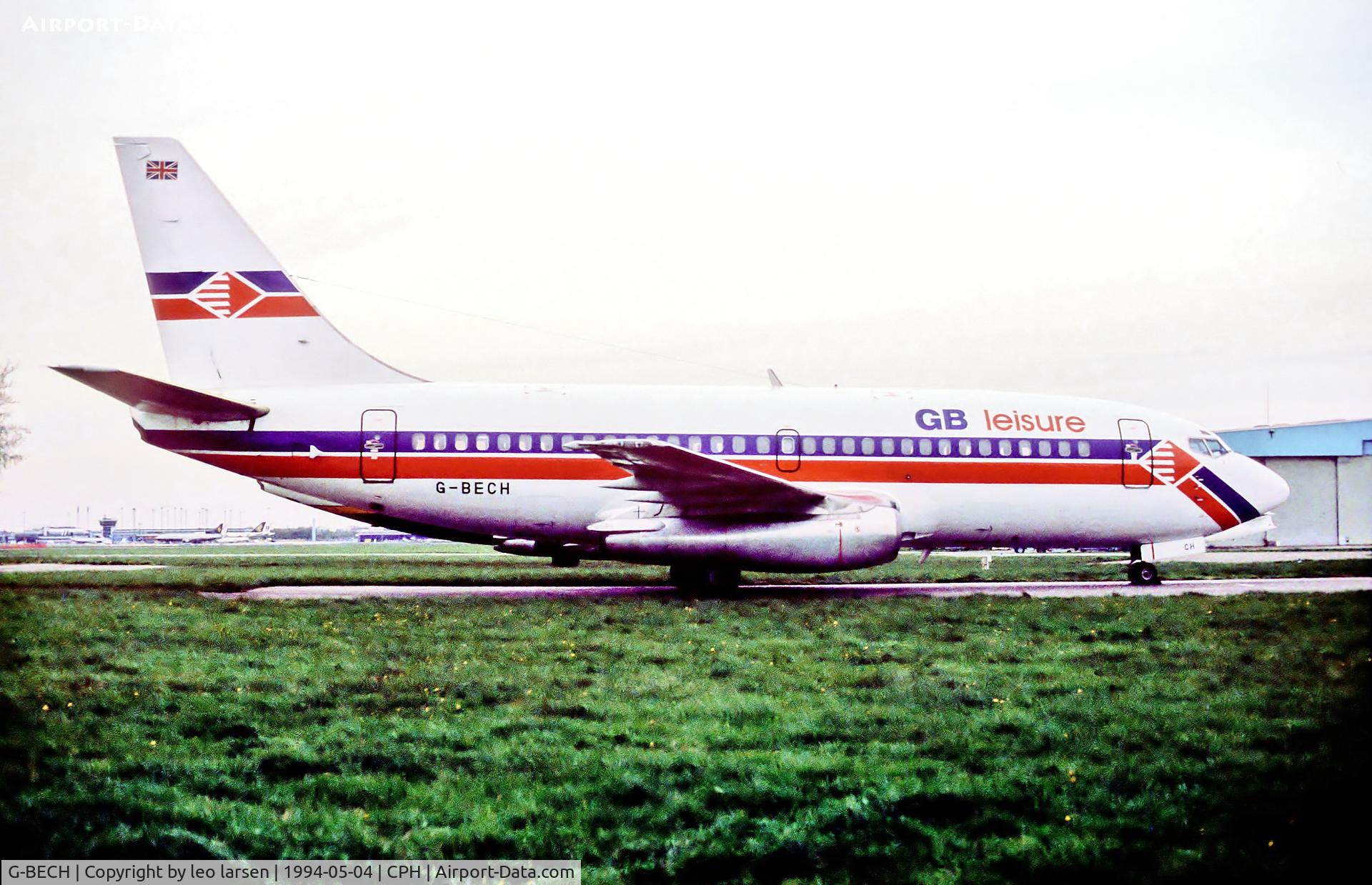 G-BECH, 1977 Boeing 737-204 C/N 21336, Copenhagen 4.5.94