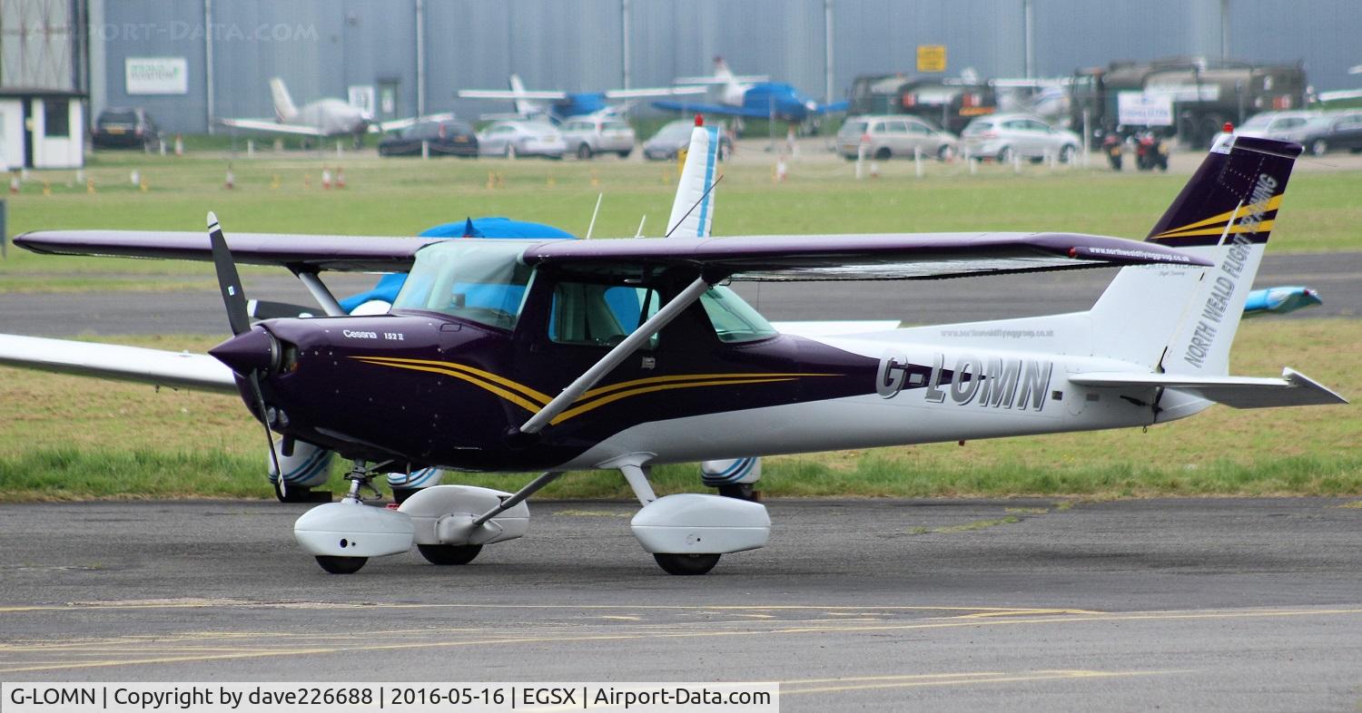 G-LOMN, 1981 Cessna 152 C/N 15285217, G LOMN at a misty North Weald Airfield