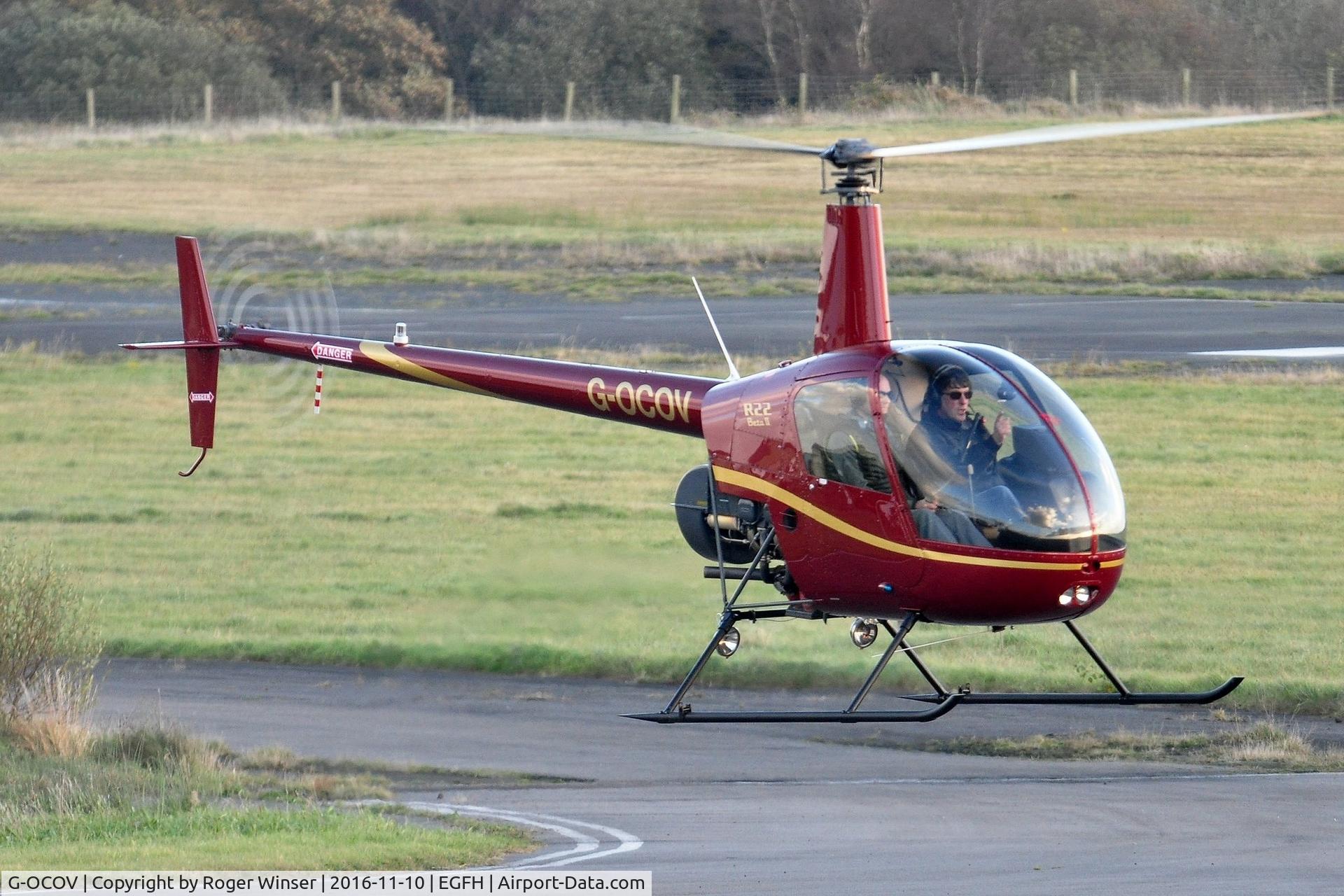 G-OCOV, 2001 Robinson R22 Beta C/N 3217, Resident R22 Beta II operated by HeliAir Wales.