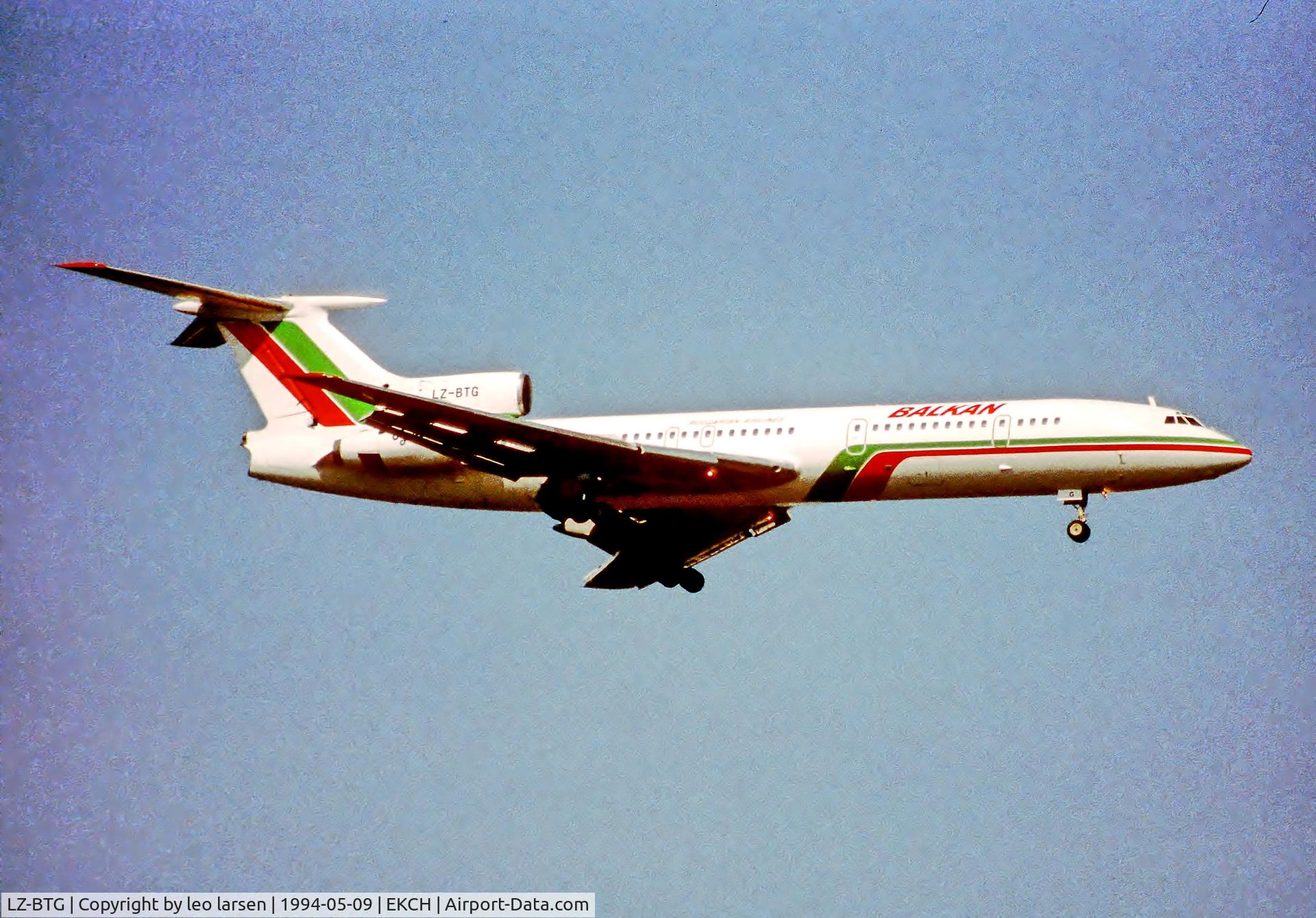 LZ-BTG, 1975 Tupolev Tu-154A C/N 75A095, Copenhagen 9.5.94