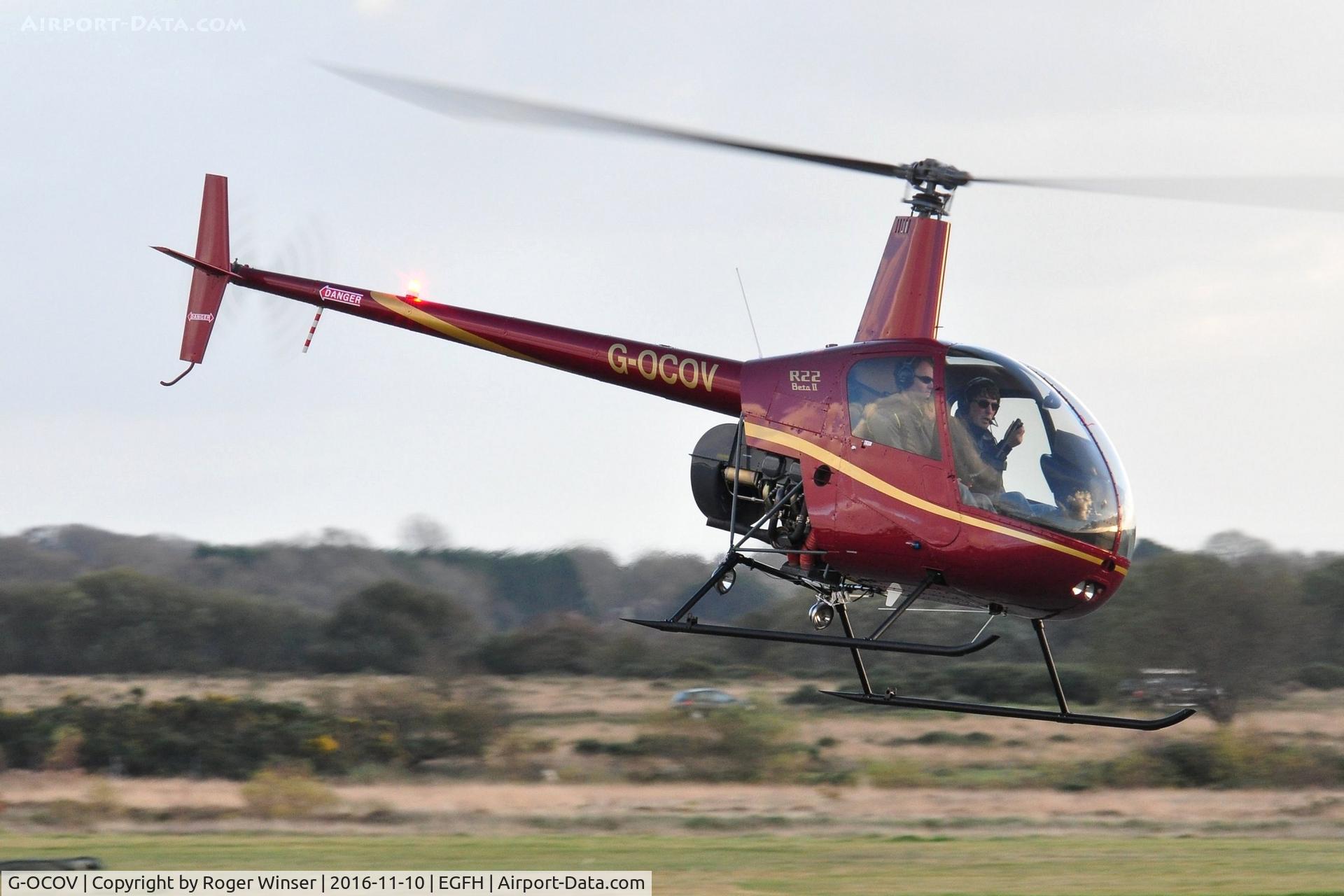 G-OCOV, 2001 Robinson R22 Beta C/N 3217, Resident R-22 Beta II operated by HeliAir Wales.