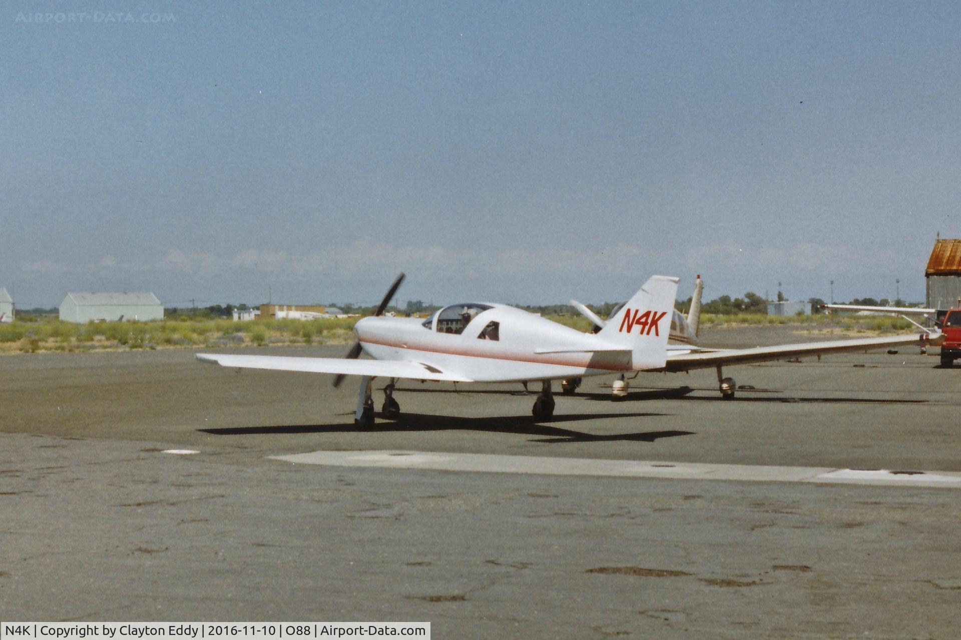 N4K, 1992 Stoddard-Hamilton Glasair III C/N 3002, Old Rio Vista Airport in California.