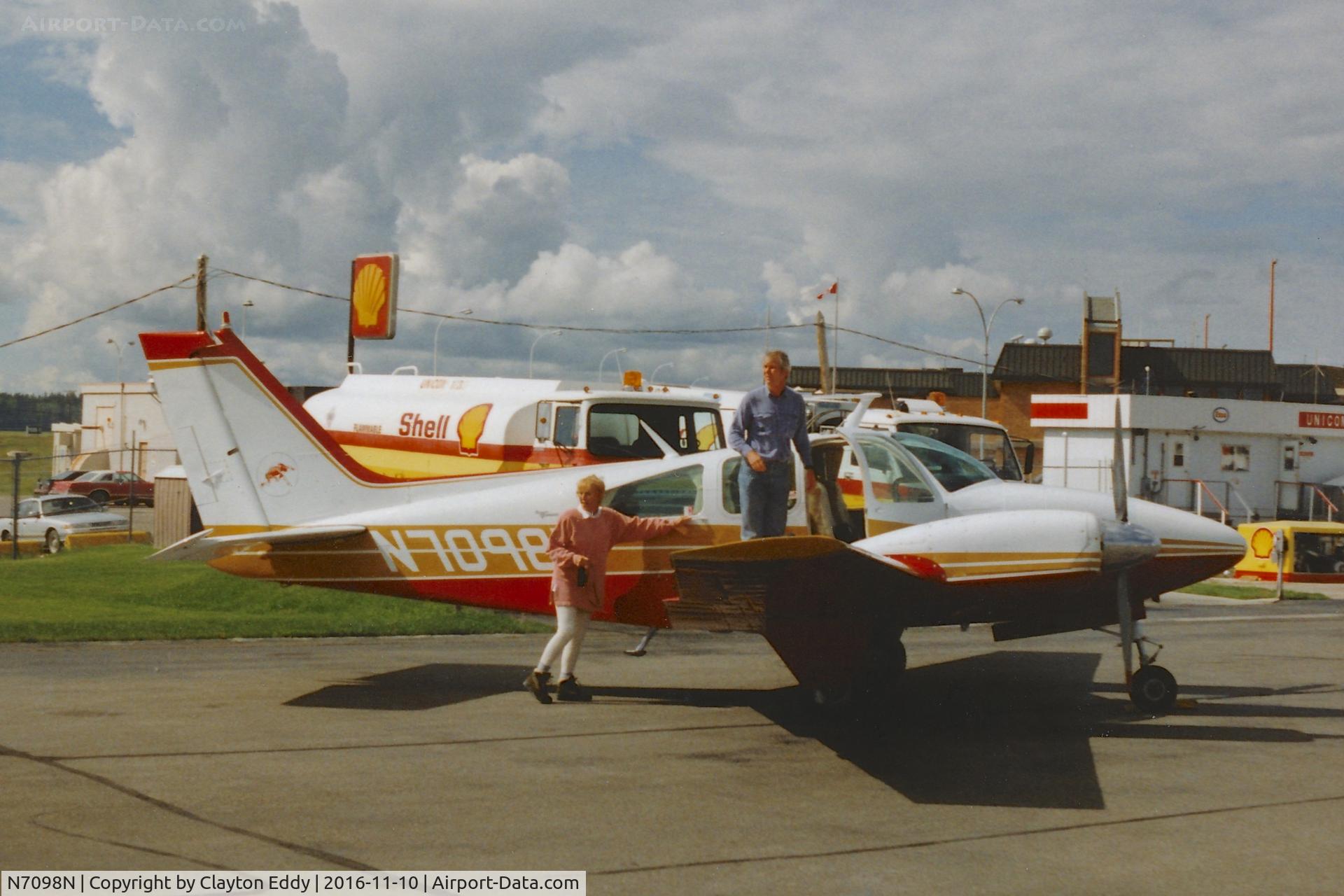 N7098N, 1968 Beech 95-B55 (T42A) Baron C/N TC-1054, Canada? 1990's.