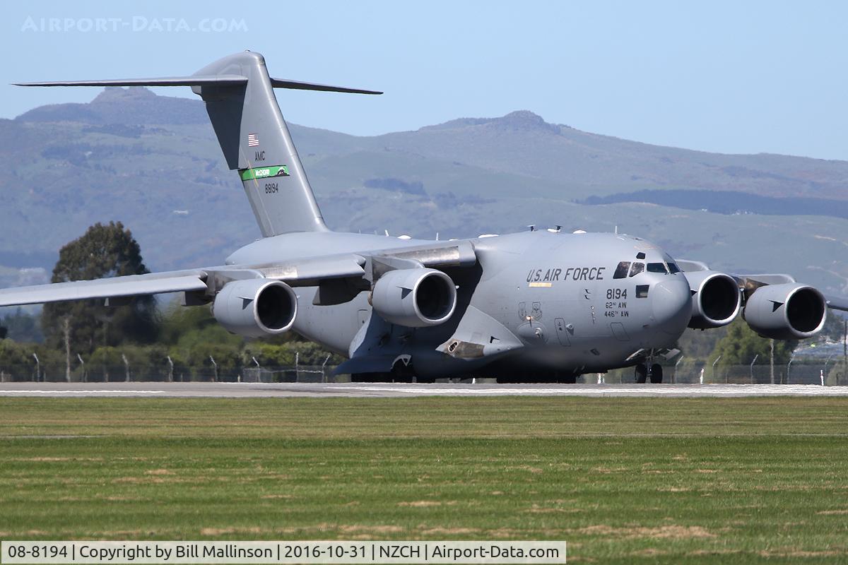 08-8194, 2008 Boeing C-17A Globemaster III C/N P-194, READYING FOR 02