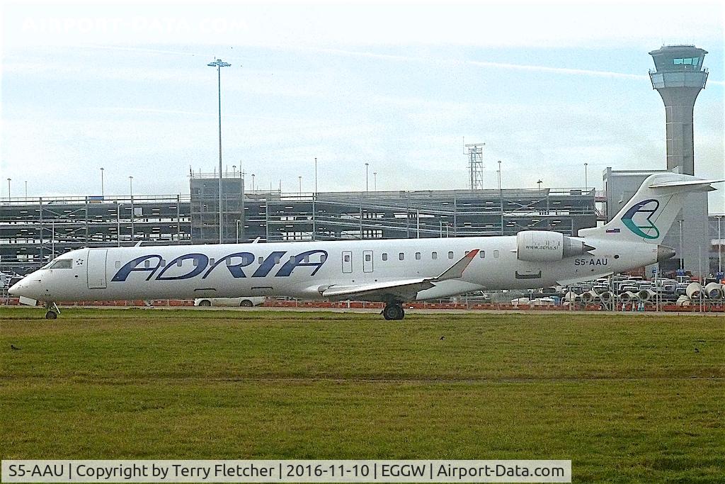 S5-AAU, 2012 Bombardier CRJ-900 (CL-600-2D24) C/N 15283, 2012 Canadair CL-600-2D24 Regional Jet CRJ-900, c/n: 15283 at Luton