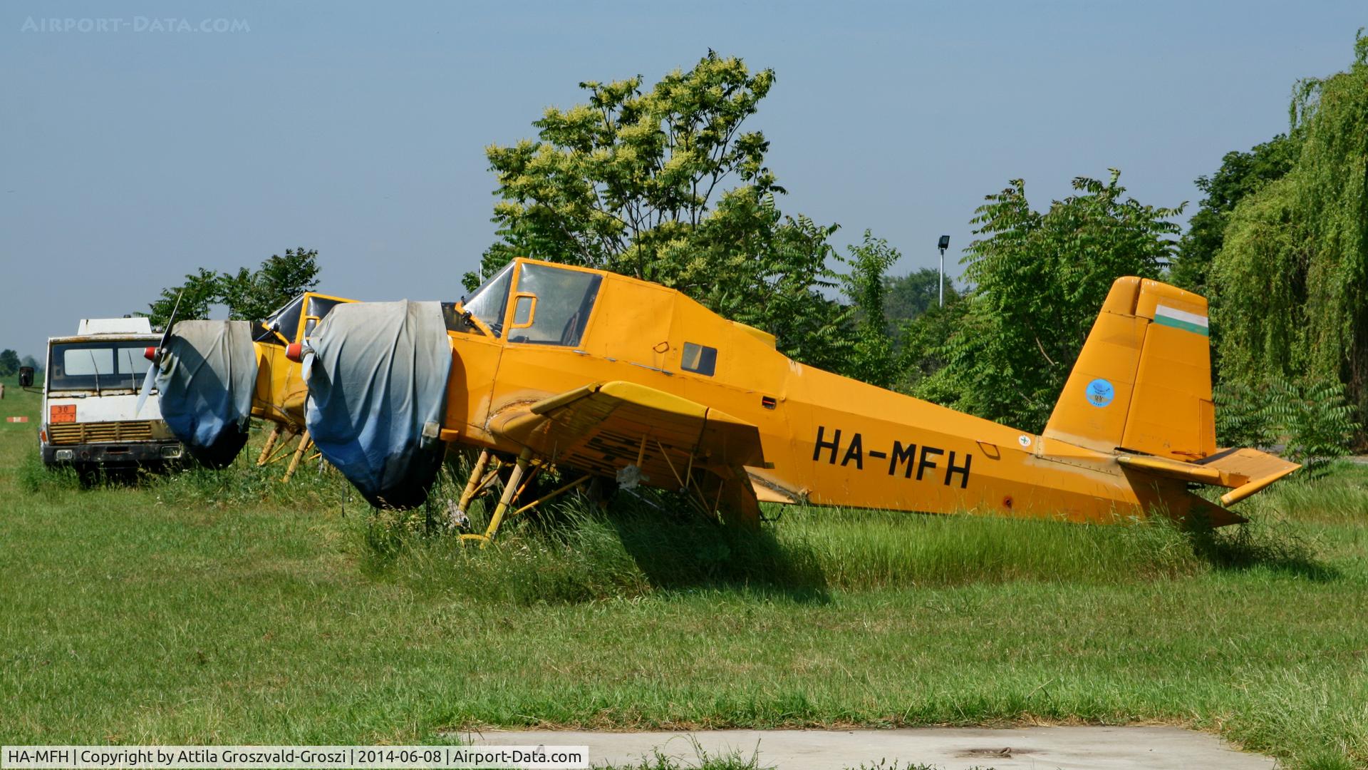 HA-MFH, Let Z-37P Cmelak C/N 17-07, Telekgerendás agricultural airport and take-off field. Hungary