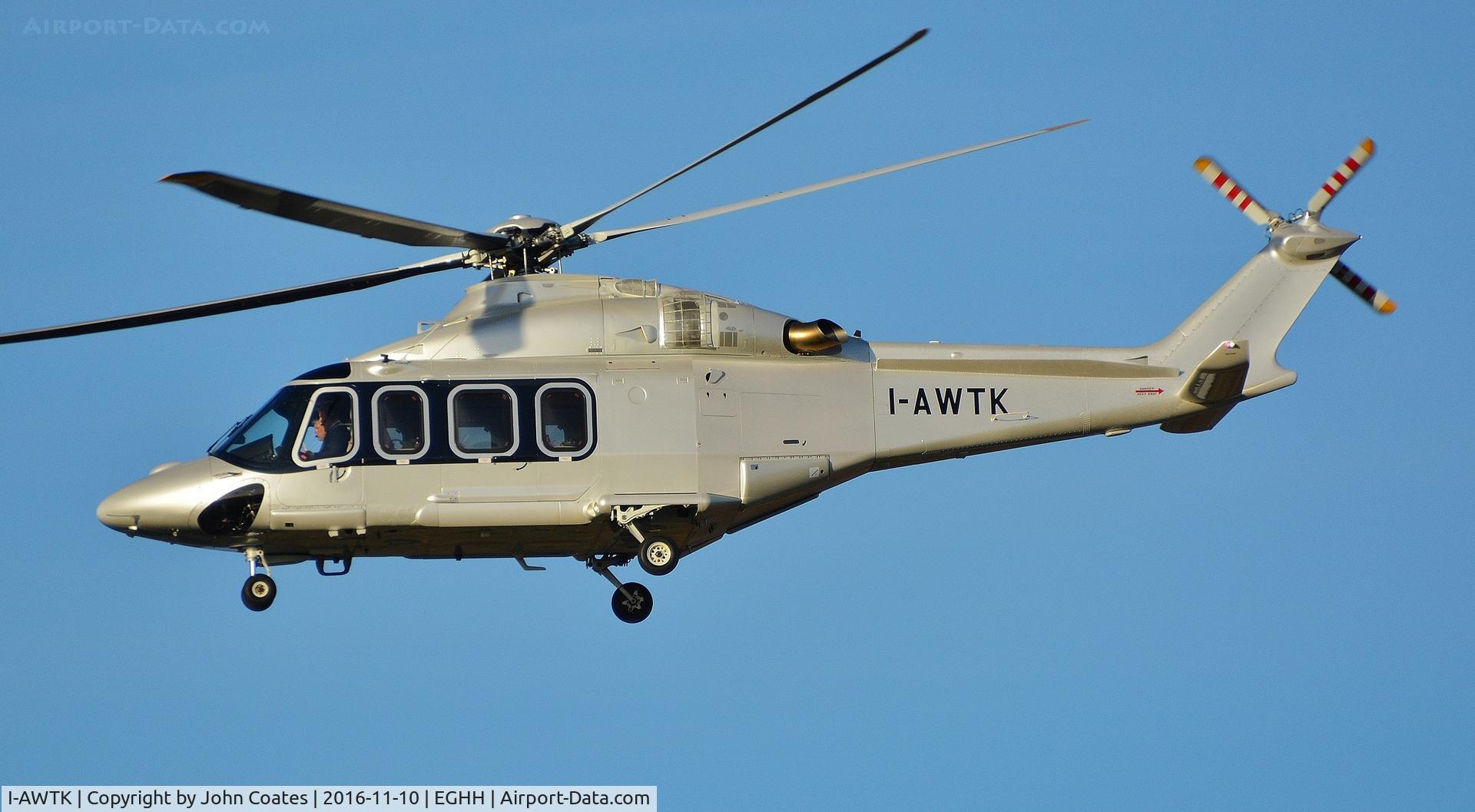 I-AWTK, 2011 AgustaWestland AW-139 C/N 31353, Departing from Thurston Avn.