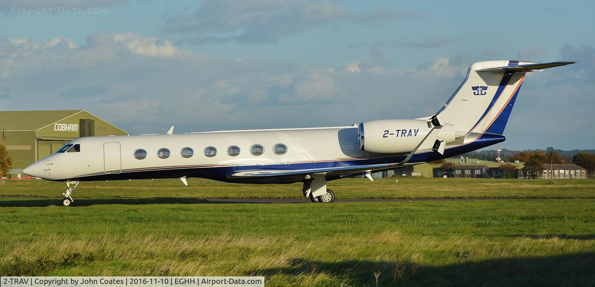 2-TRAV, 2013 Gulfstream Aerospace GV-SP (G550) C/N 5452, Short visit to Signatures