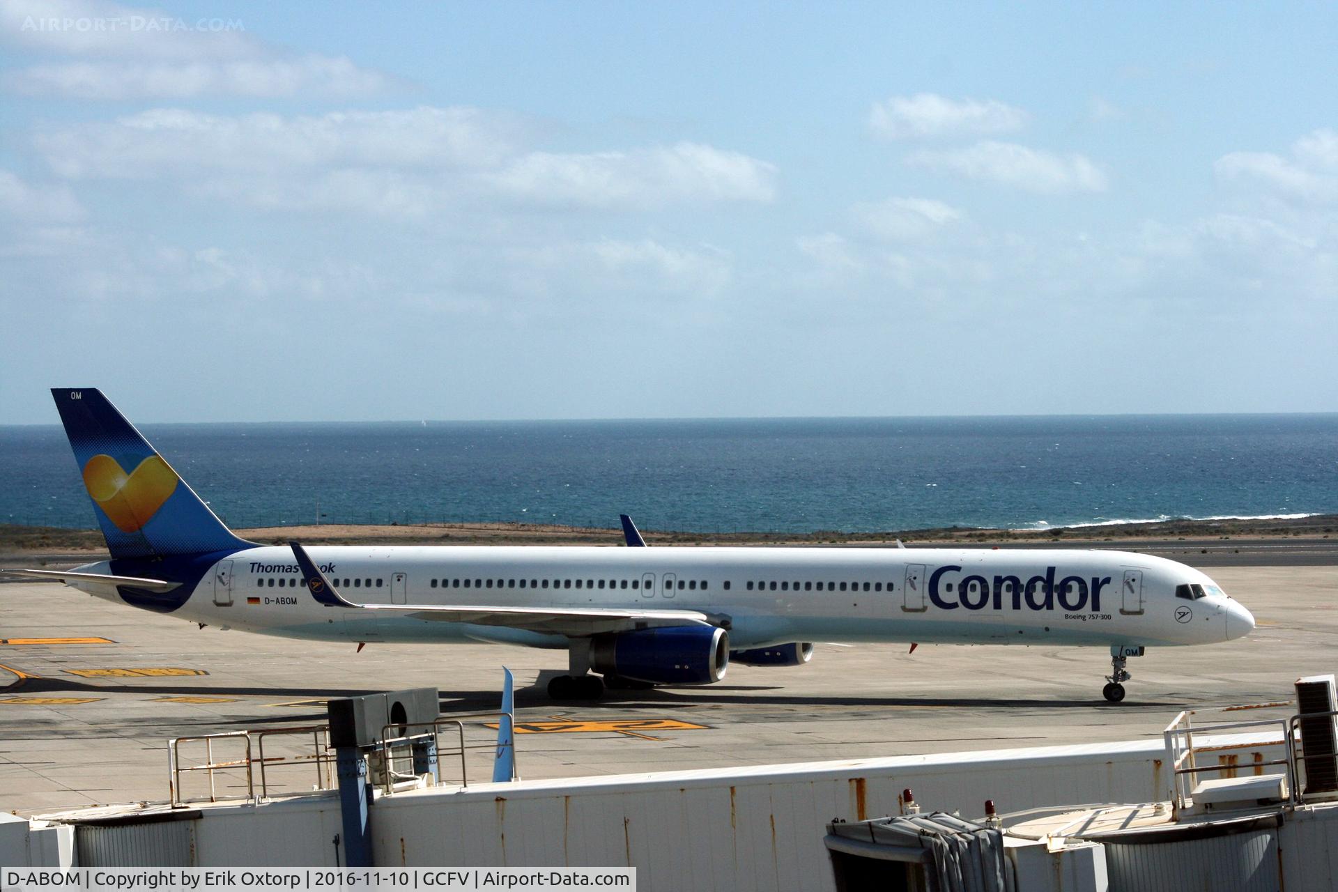 D-ABOM, 2000 Boeing 757-330 C/N 29022, D-ABOM in FUE