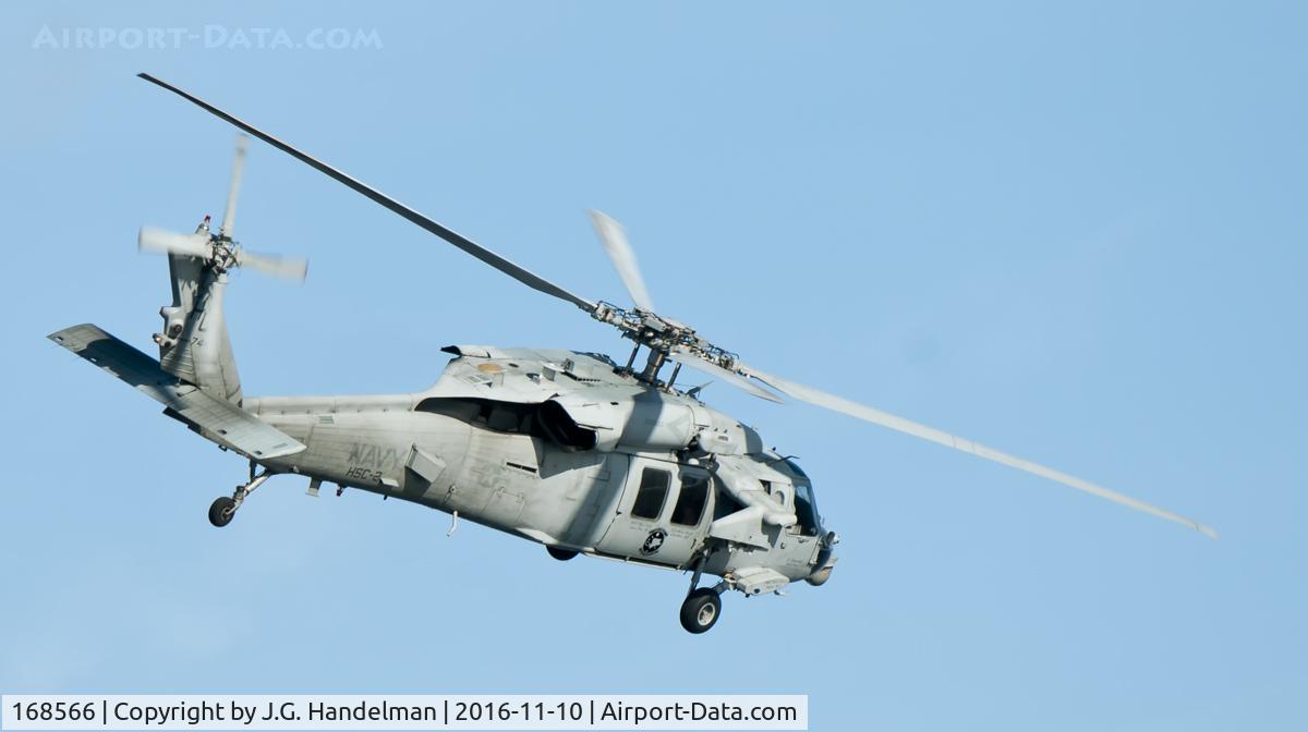 168566, Sikorsky MH-60S Knighthawk C/N 704357, Over the Severn River.
